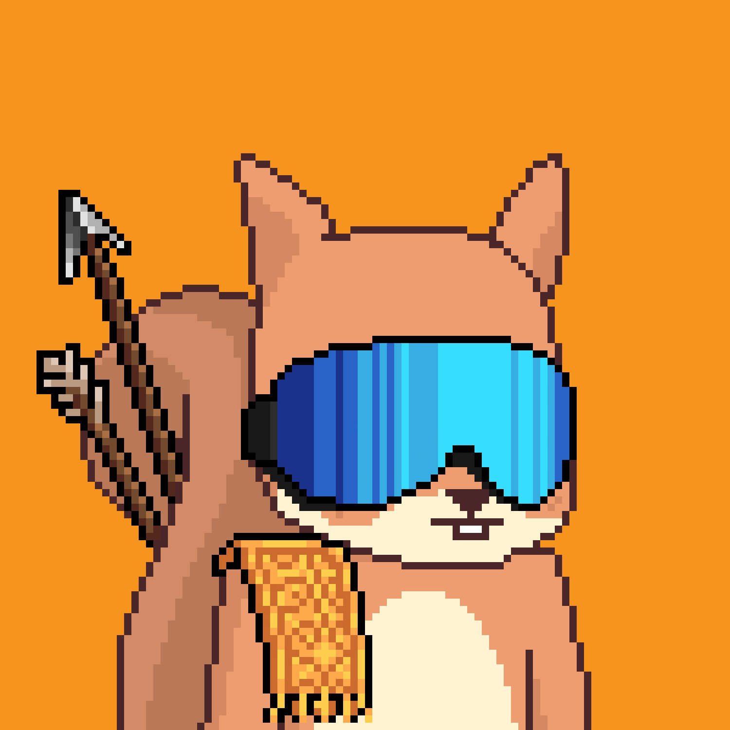 Pixel Squirrels #6017 NFT on Algorand