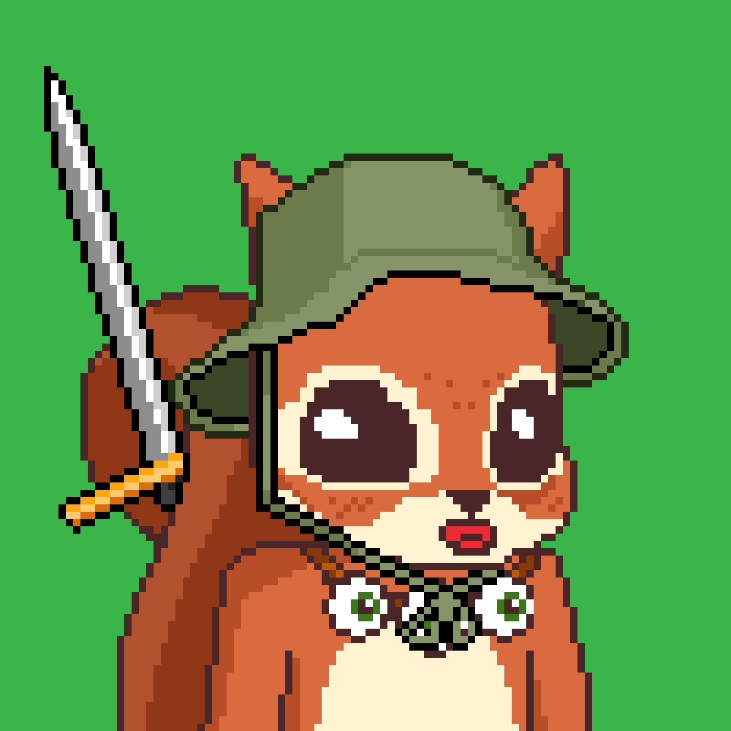 Pixel Squirrels #7018 NFT on Algorand