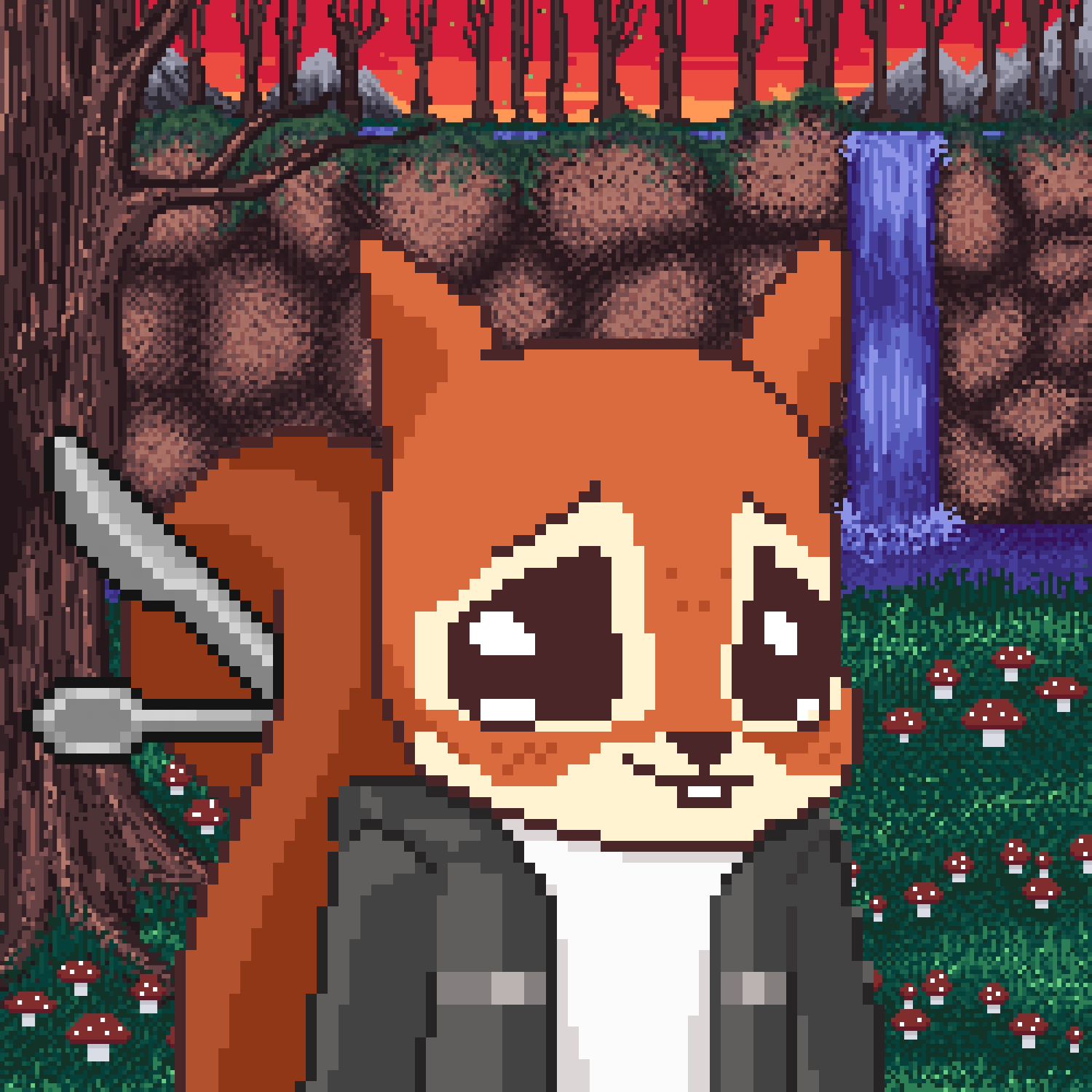 Pixel Squirrels #7051 NFT on Algorand