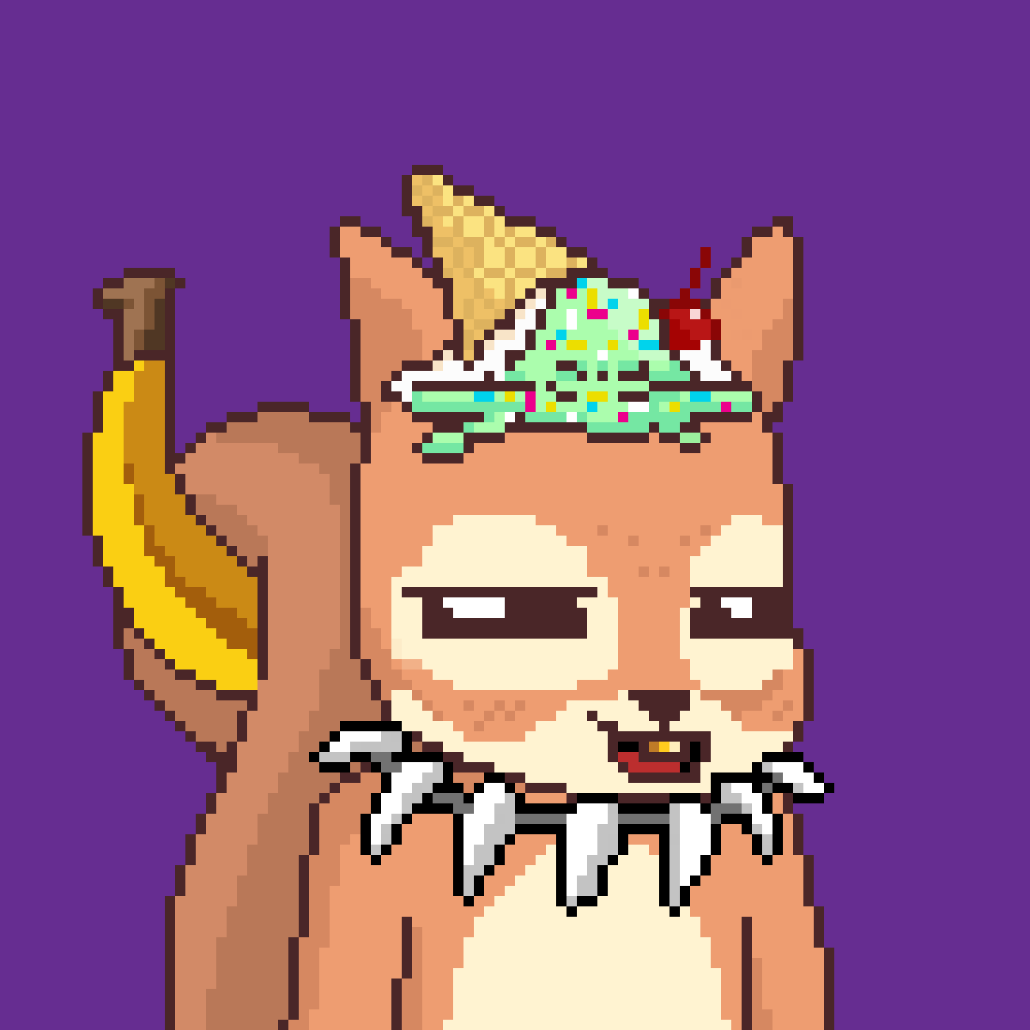 Pixel Squirrels #7184 NFT on Algorand