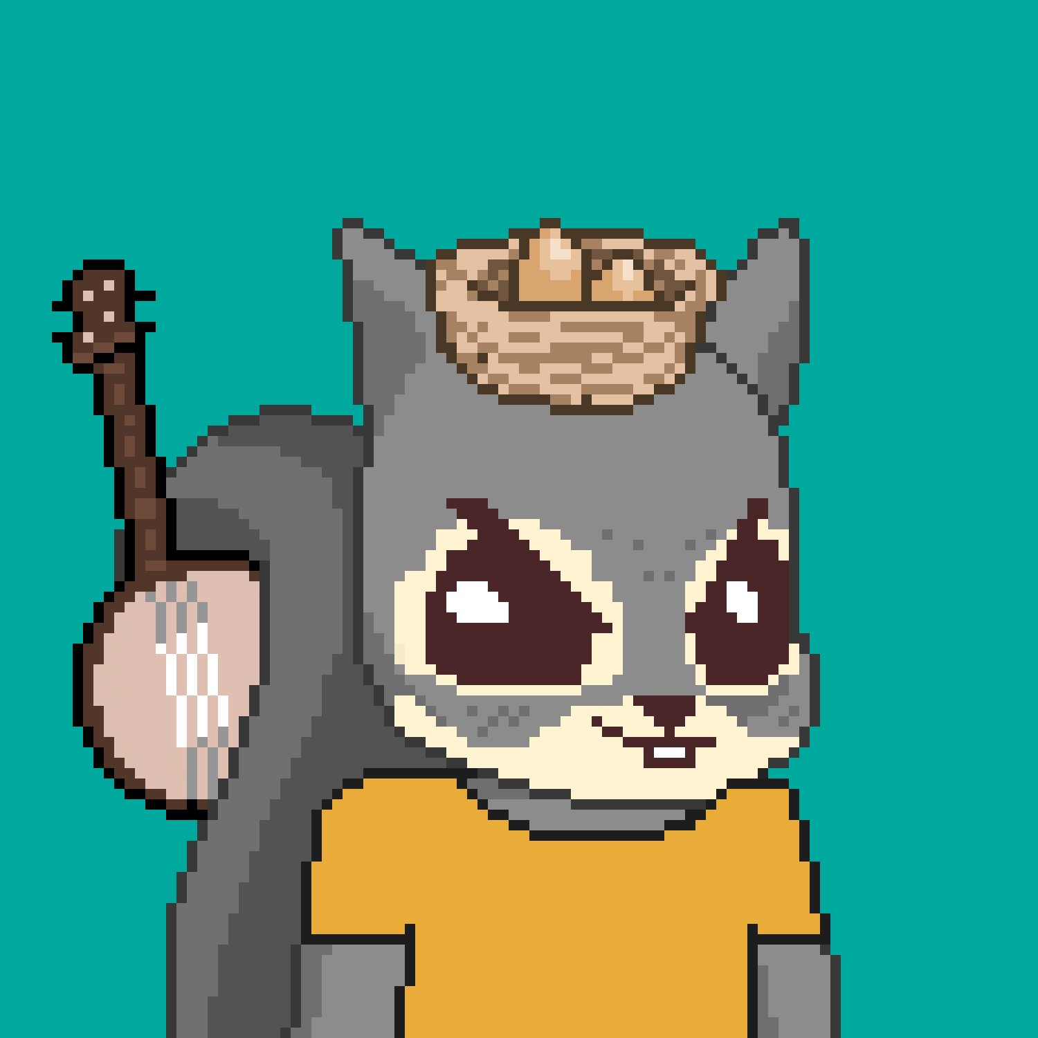 Pixel Squirrels #7344 NFT on Algorand