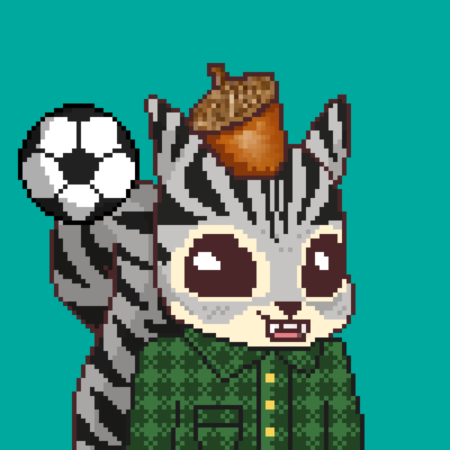 Pixel Squirrels #7356 NFT on Algorand