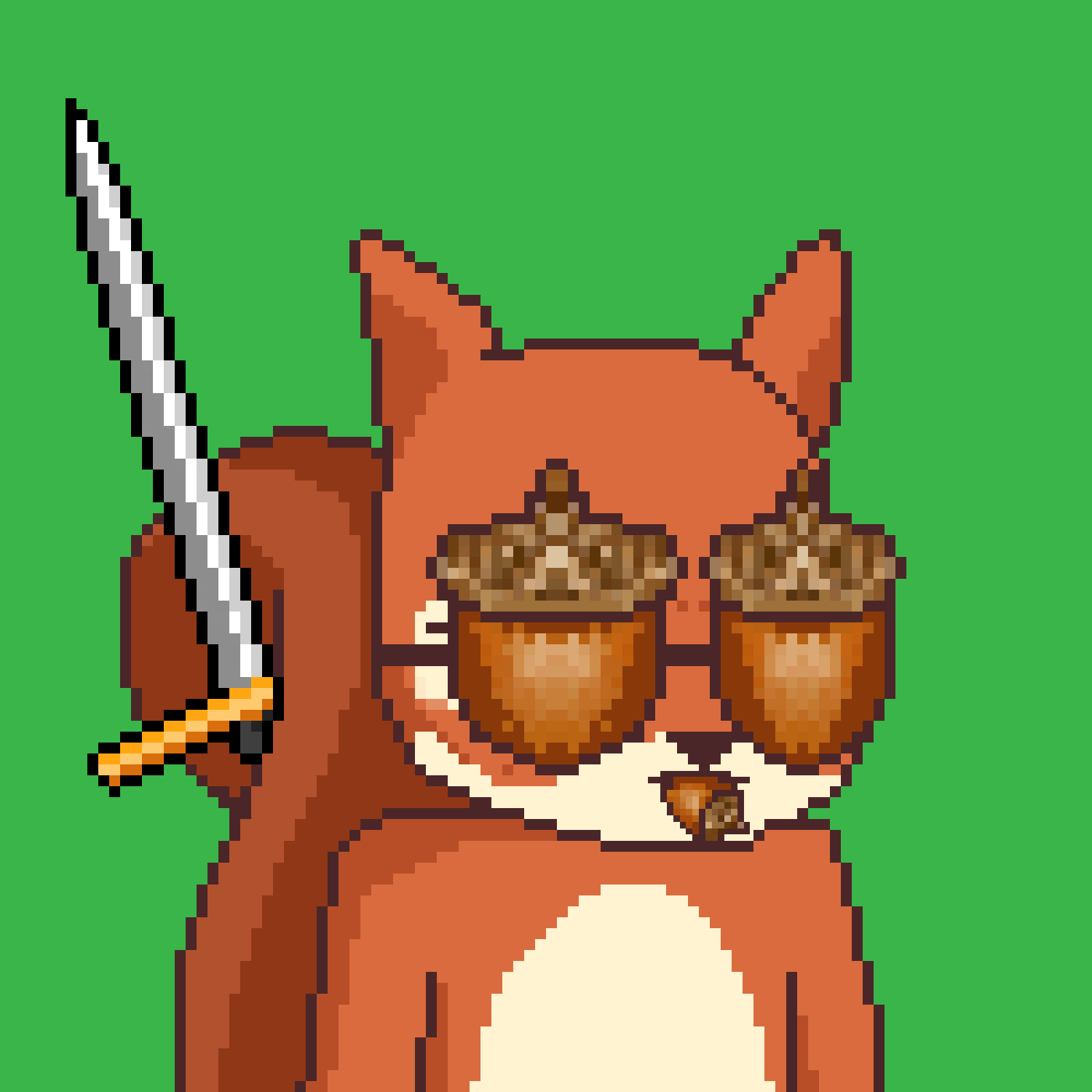 Pixel Squirrels #738 NFT on Algorand