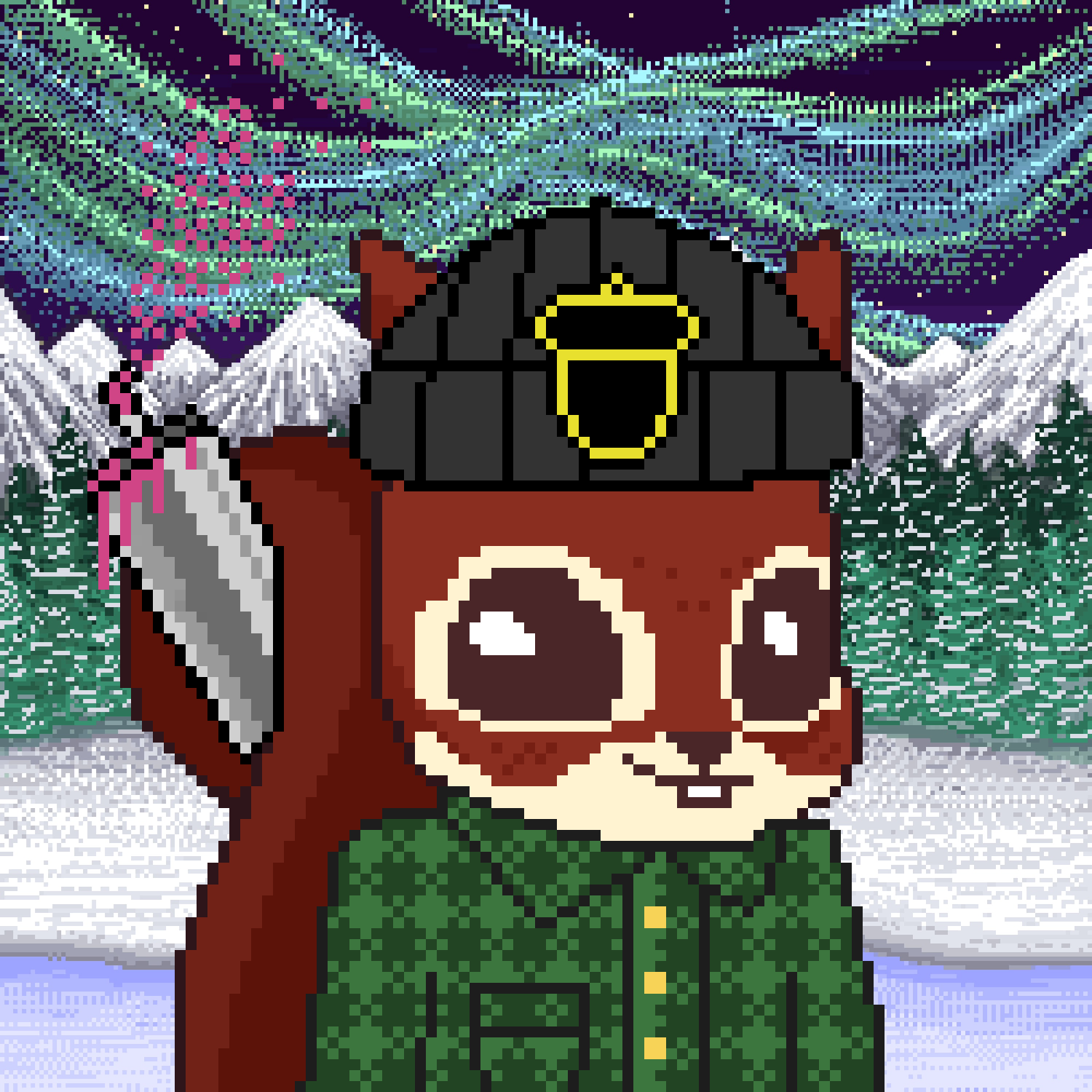 Pixel Squirrels #7385 NFT on Algorand