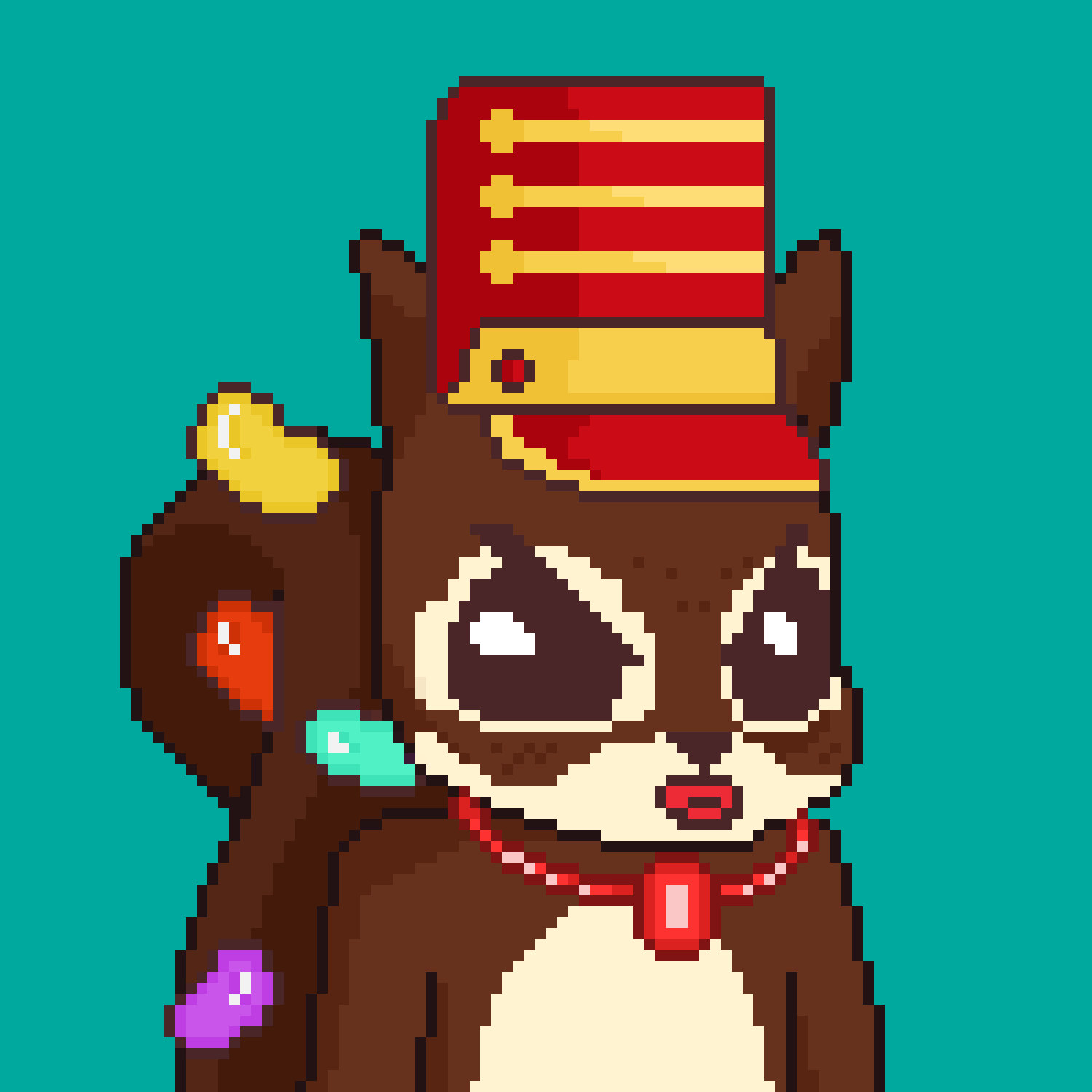 Pixel Squirrels #7593 NFT on Algorand