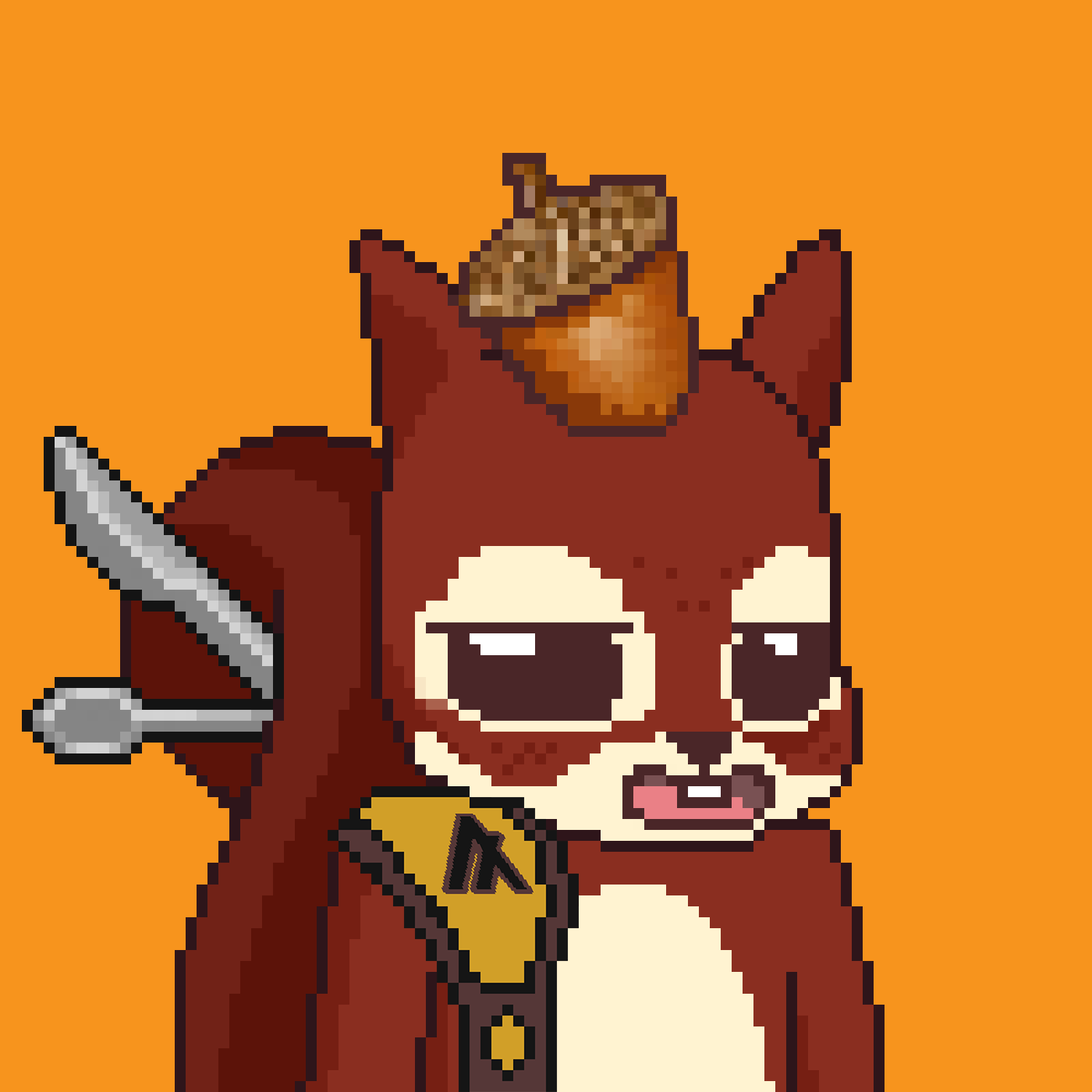 Pixel Squirrels #7658 NFT on Algorand