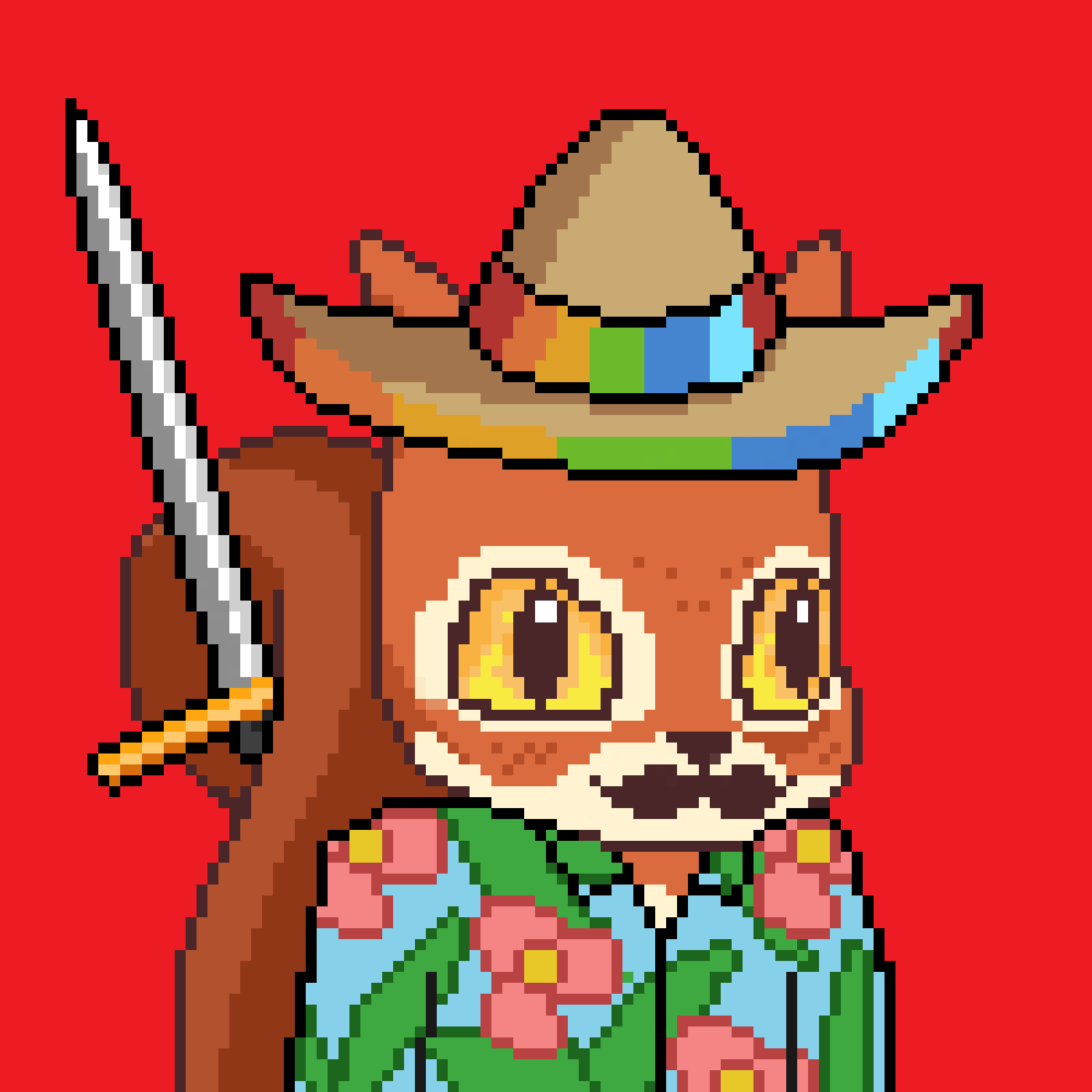 Pixel Squirrels #7680 NFT on Algorand