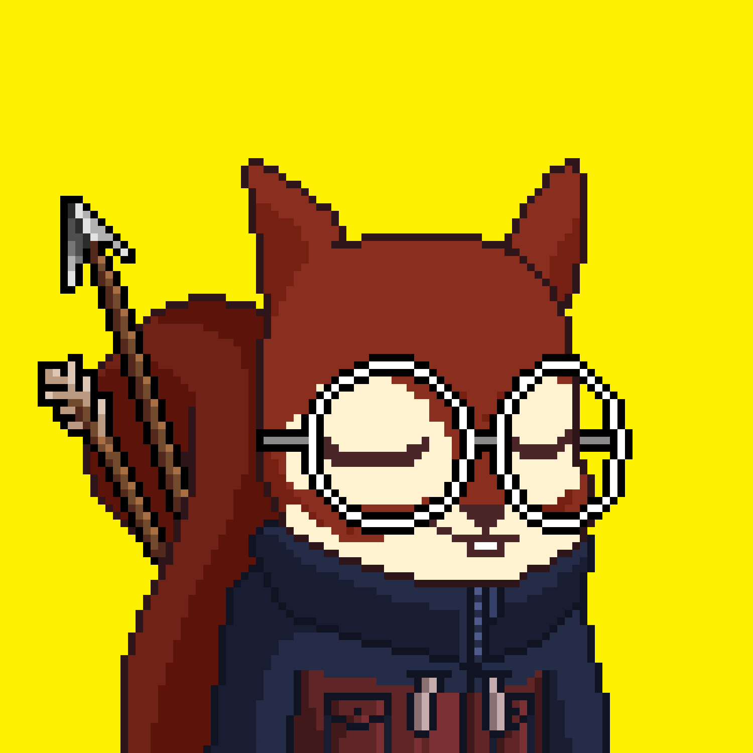 Pixel Squirrels #7733 NFT on Algorand