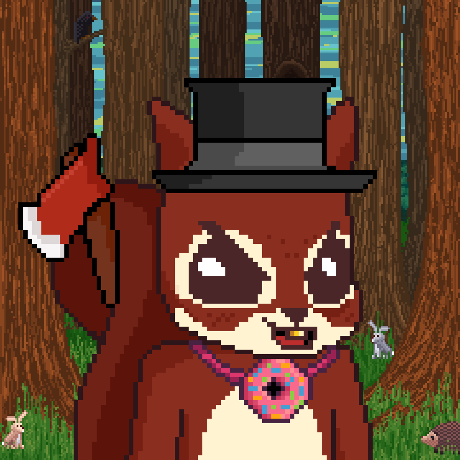 Pixel Squirrels #7750 NFT on Algorand