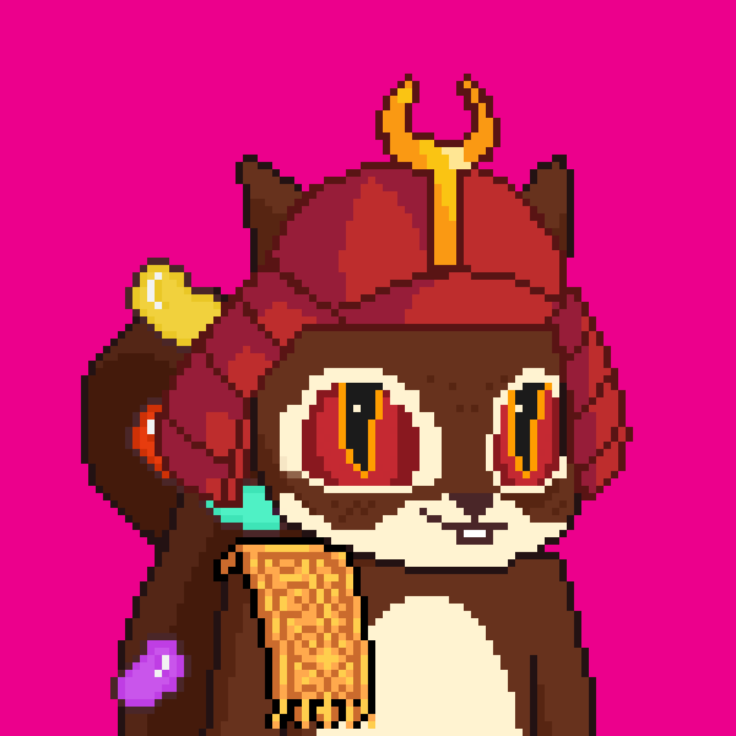 Pixel Squirrels #7754 NFT on Algorand