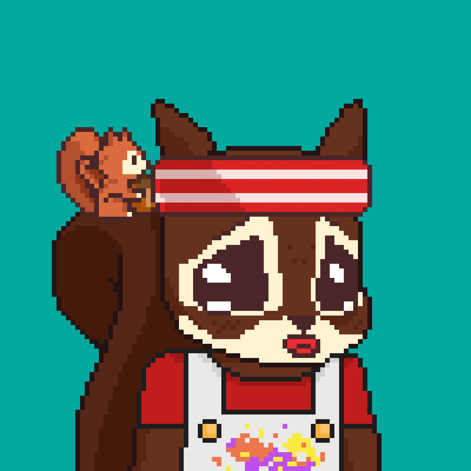 Pixel Squirrels #7840 NFT on Algorand