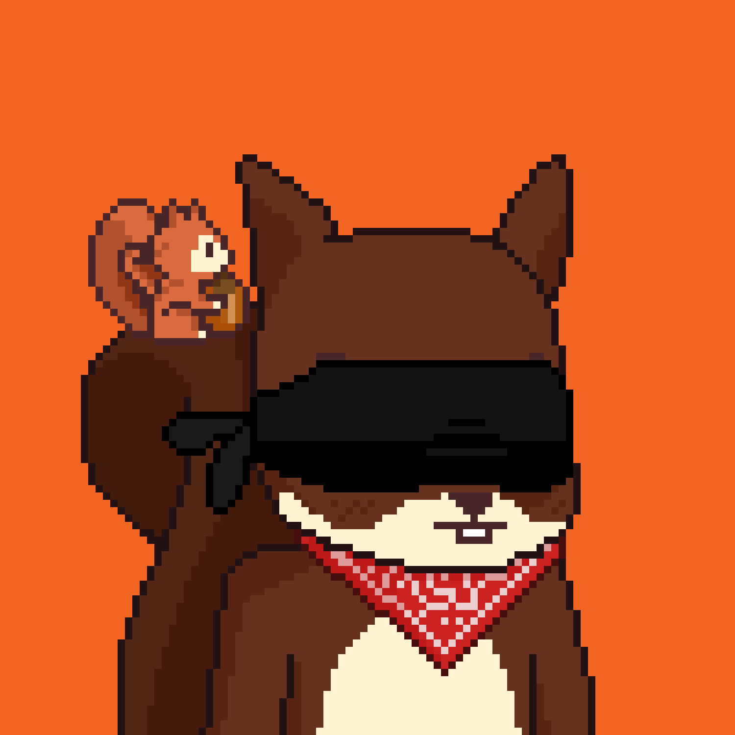 Pixel Squirrels #789 NFT on Algorand