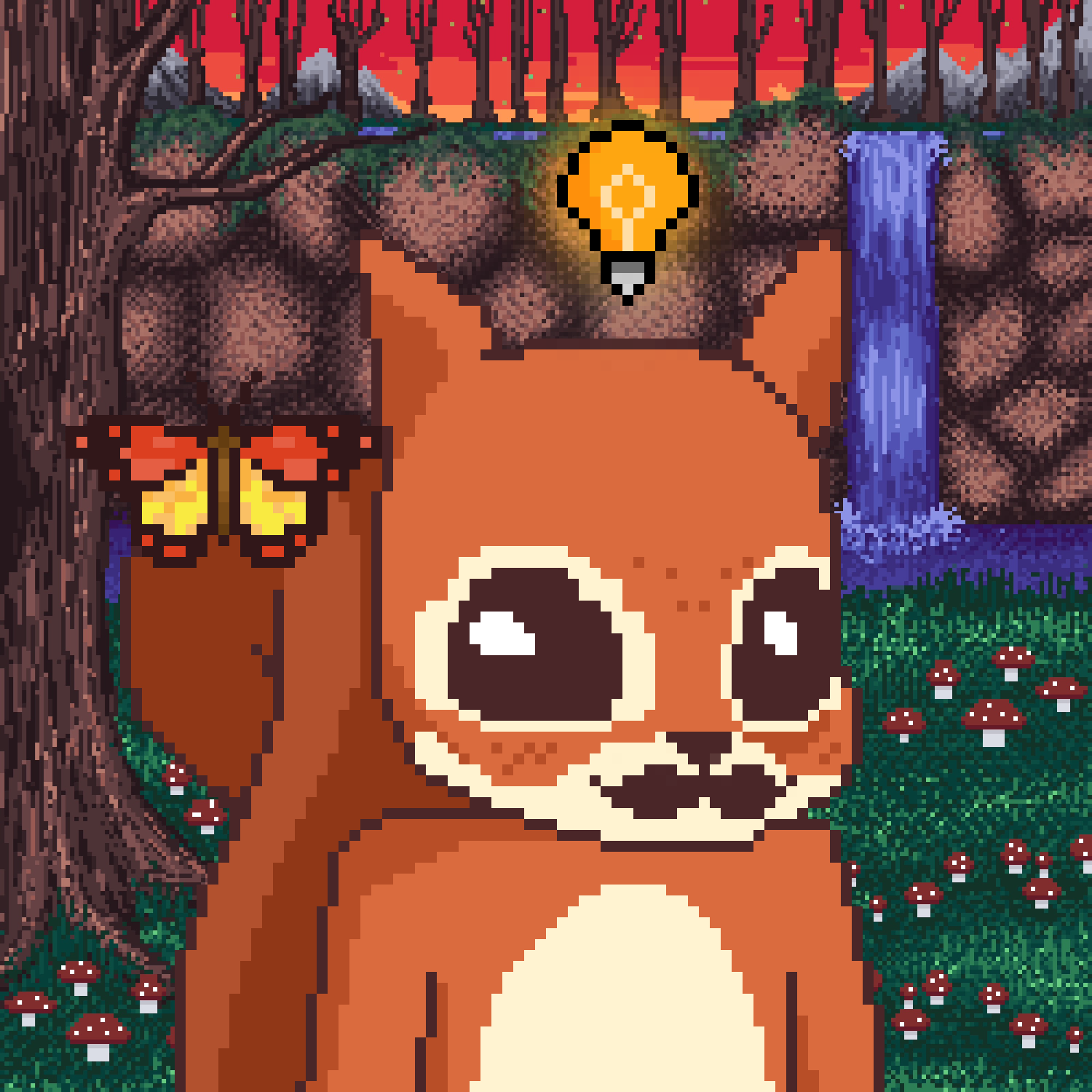 Pixel Squirrels #7989 NFT on Algorand