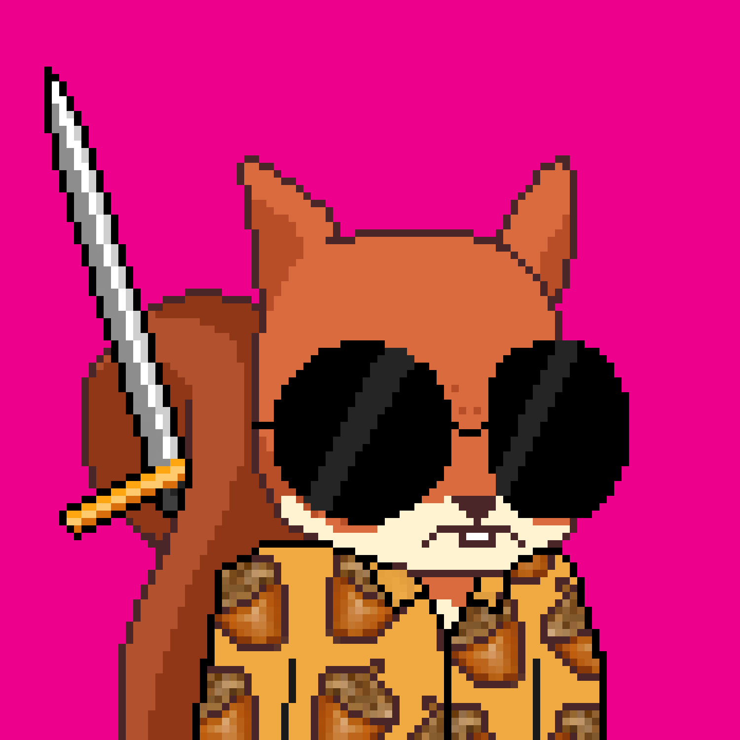 Pixel Squirrels #8010 NFT on Algorand