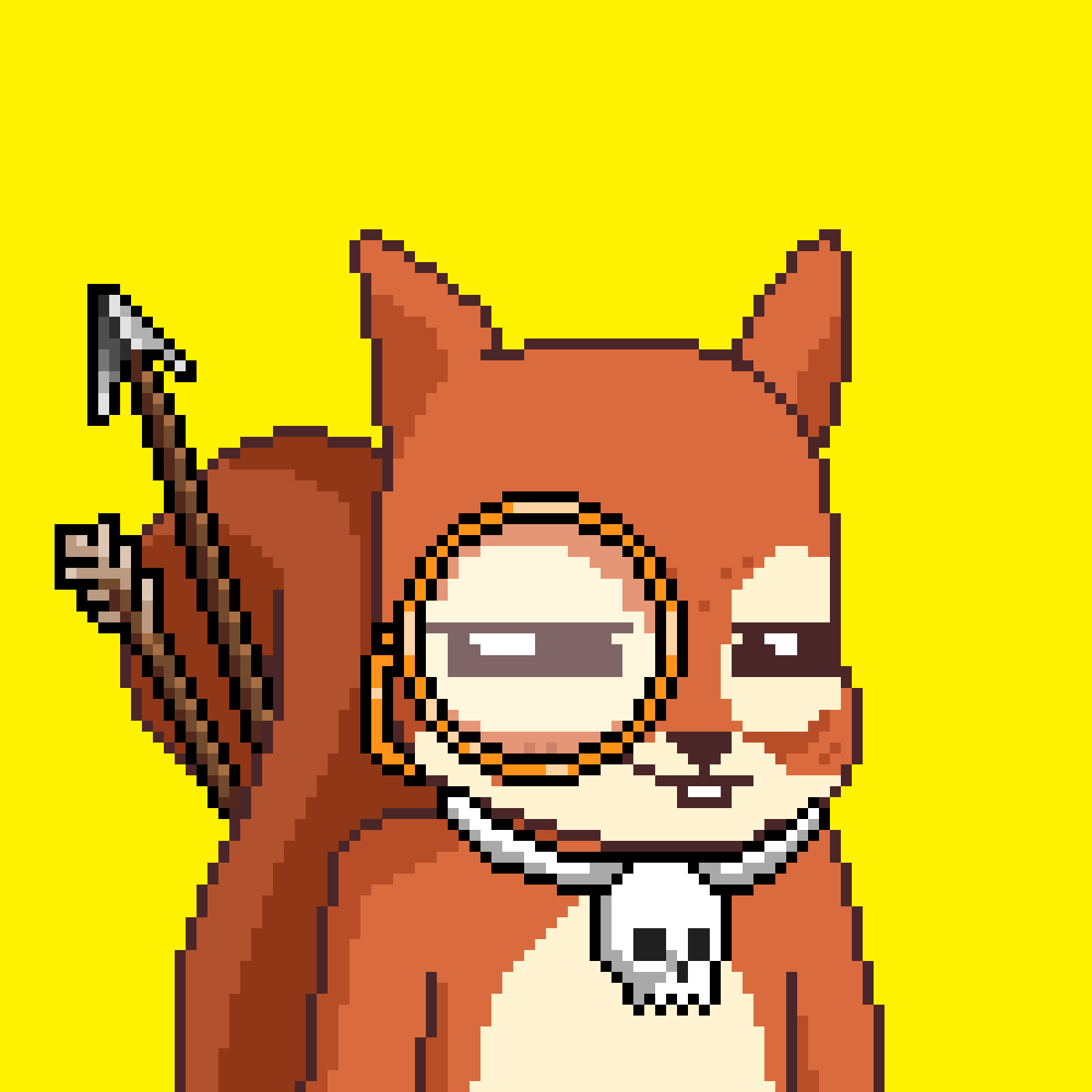 Pixel Squirrels #8035 NFT on Algorand