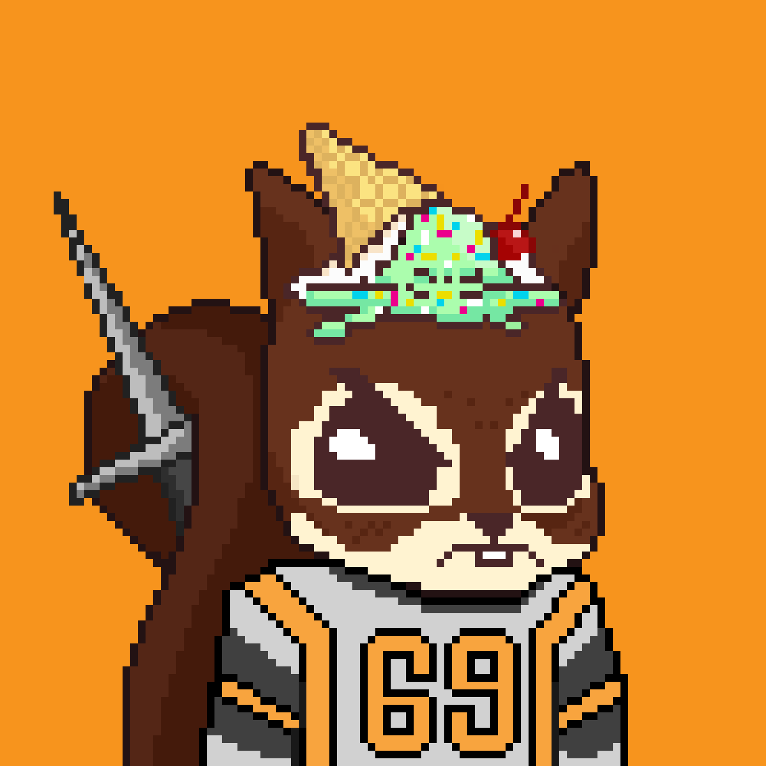 Pixel Squirrels #8317 NFT on Algorand