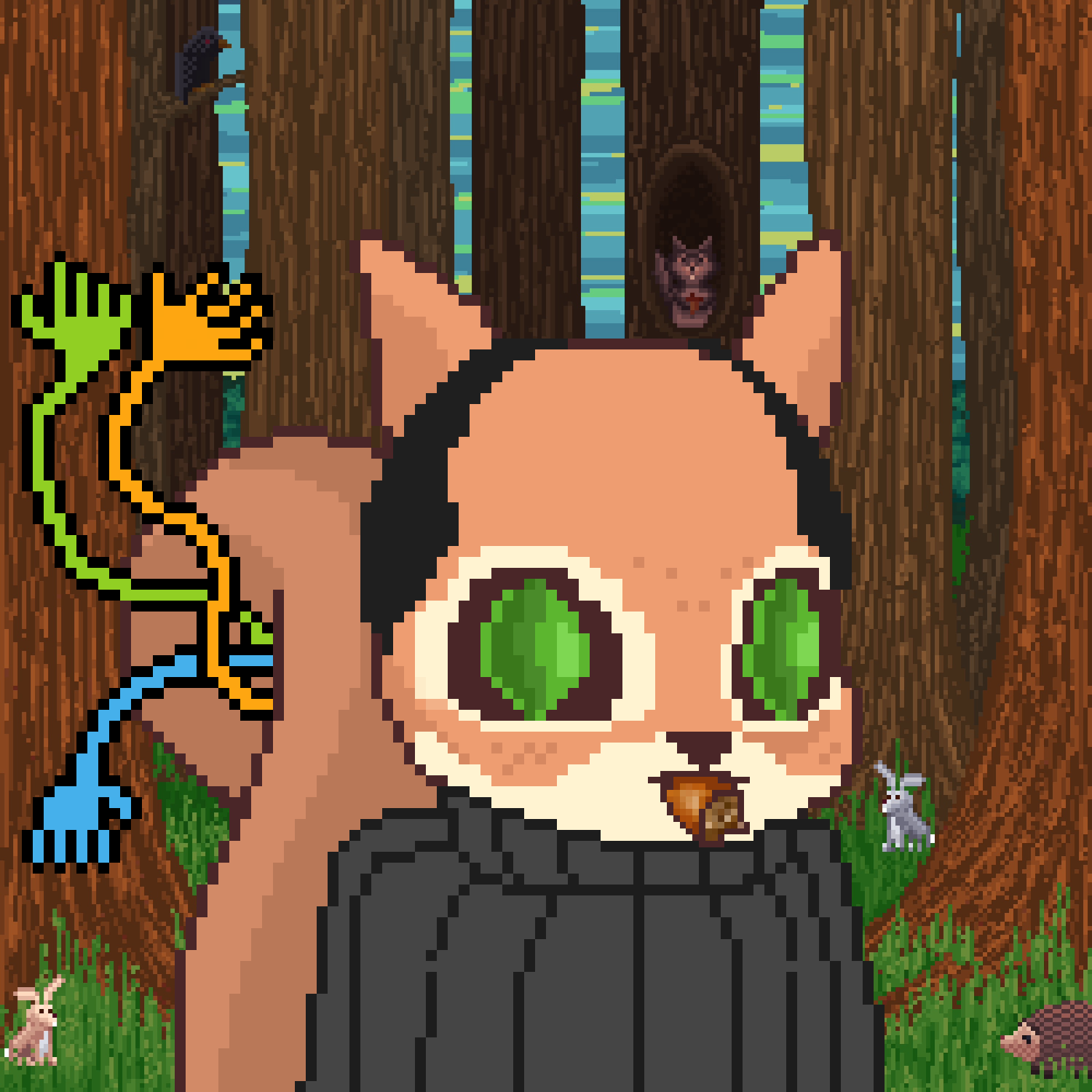 Pixel Squirrels #8610 NFT on Algorand