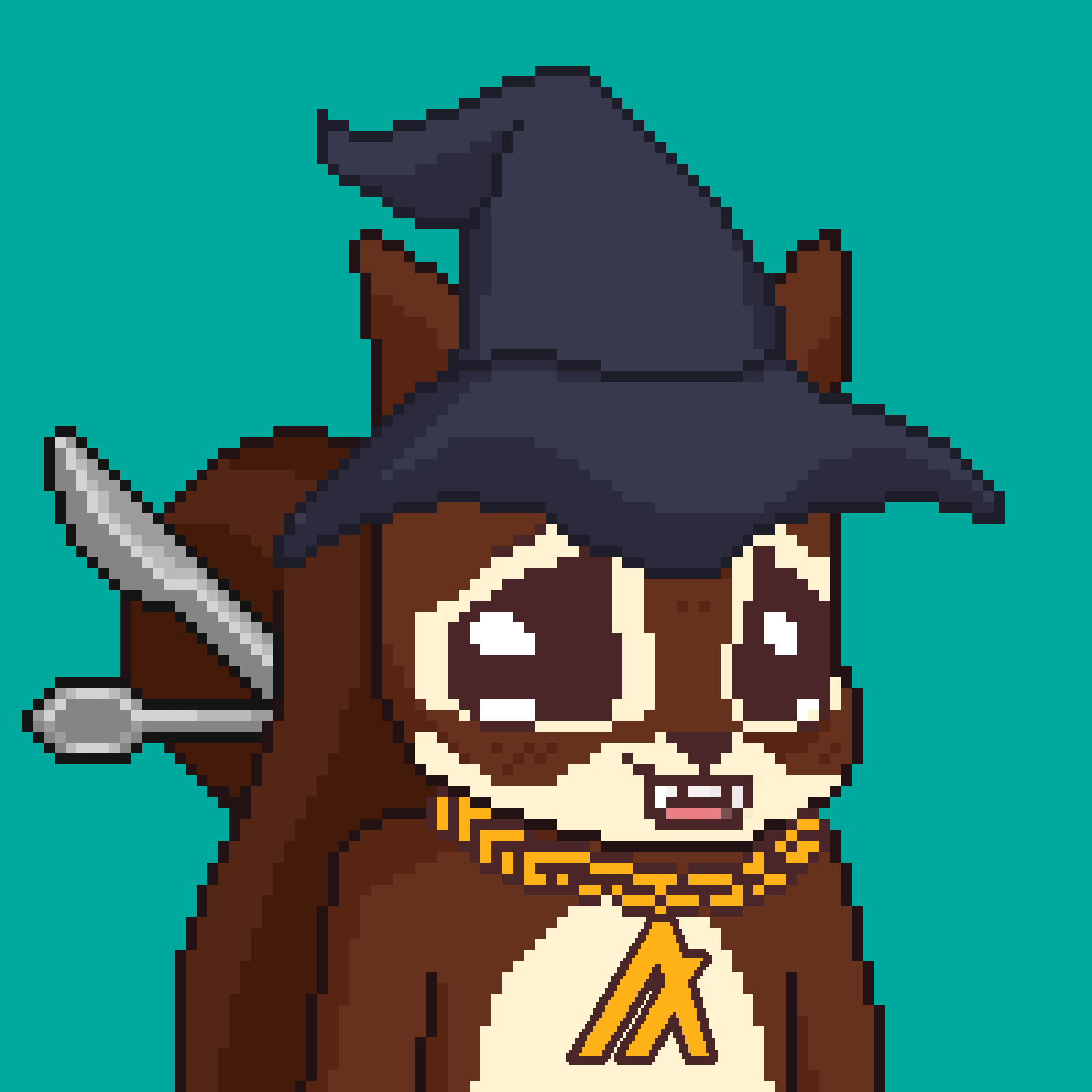 Pixel Squirrels #8849 NFT on Algorand