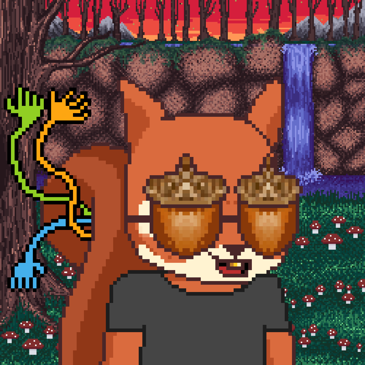 Pixel Squirrels #9040 NFT on Algorand