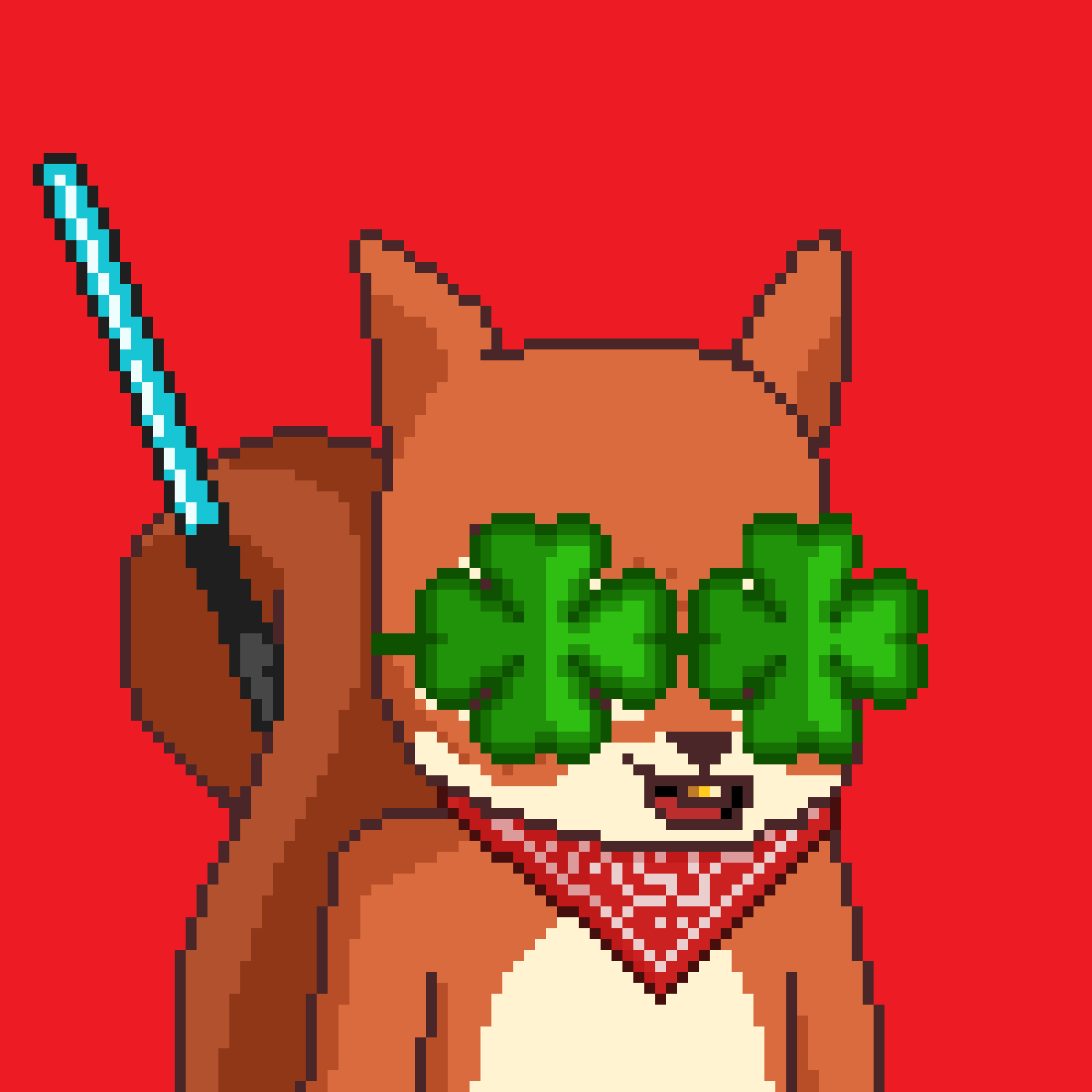 Pixel Squirrels #9107 NFT on Algorand