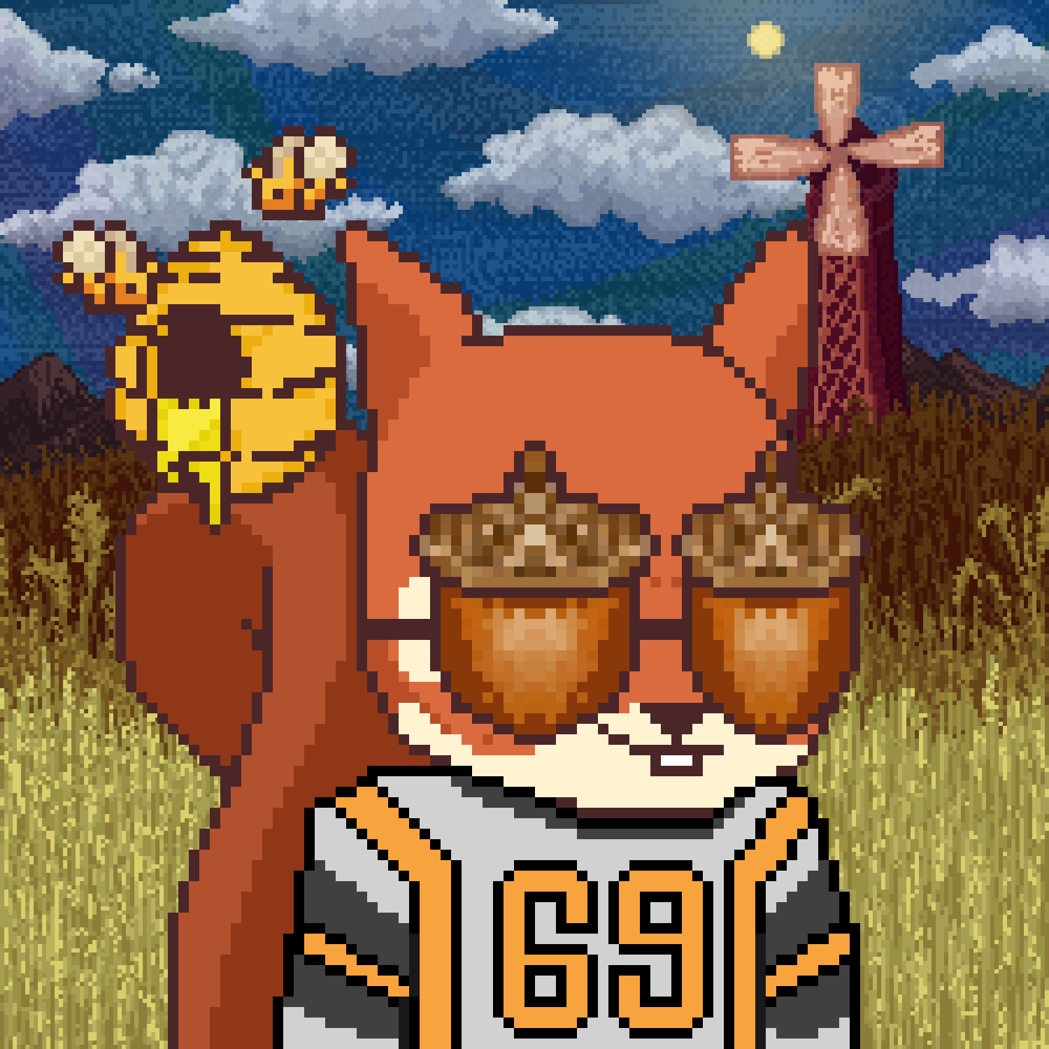 Pixel Squirrels #9615 NFT on Algorand