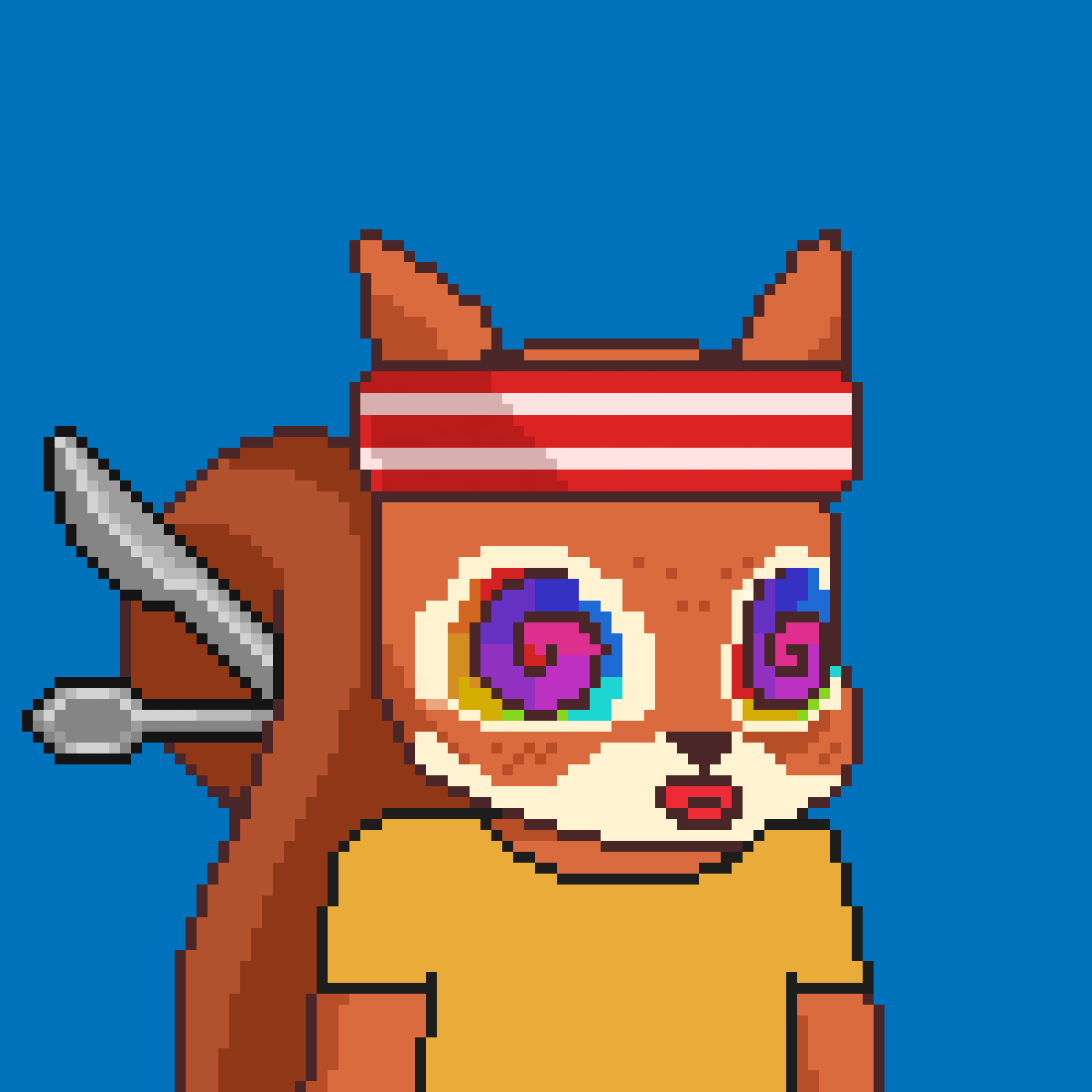 Pixel Squirrels #9870 NFT on Algorand