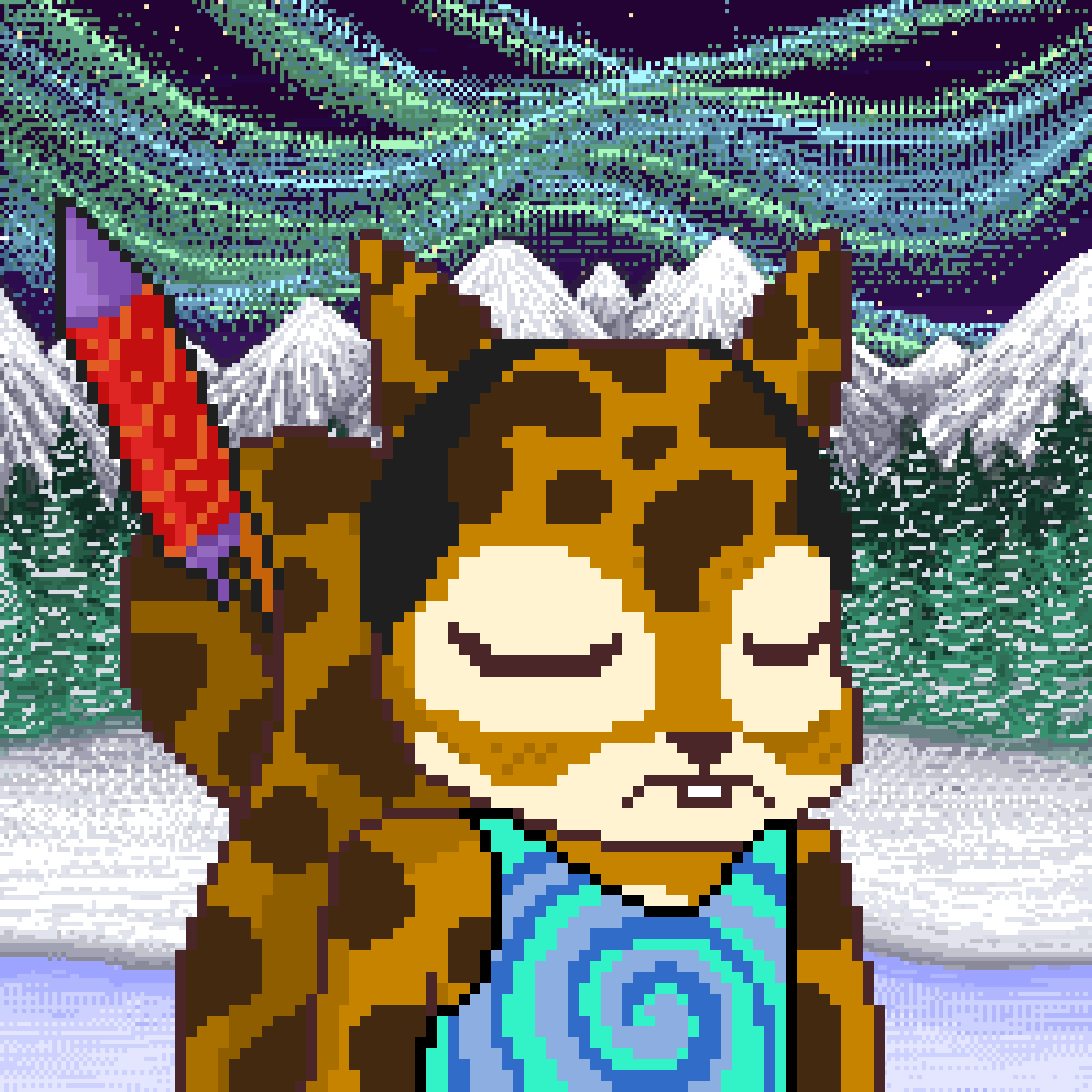 Pixel Squirrels #9886 NFT on Algorand