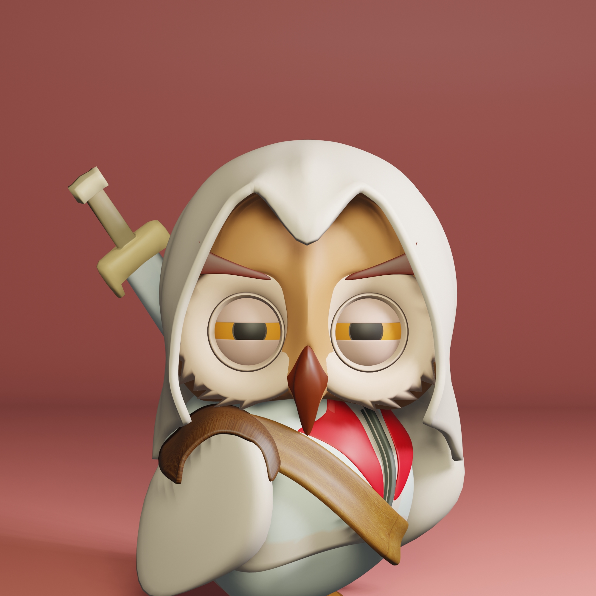 OWL fusion 003 - Hitman owl NFT on Algorand
