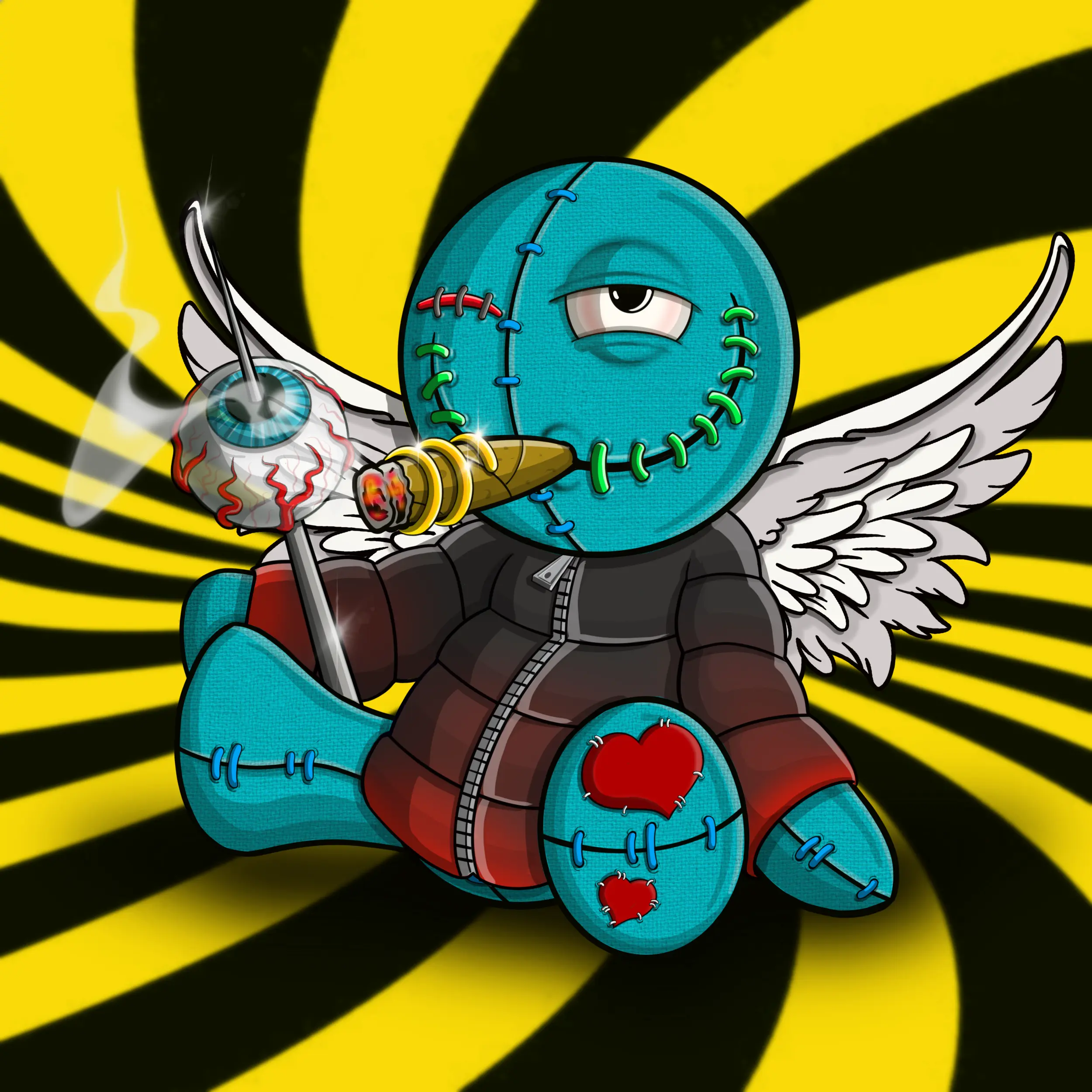 Trippy Stitch #166 NFT on Algorand