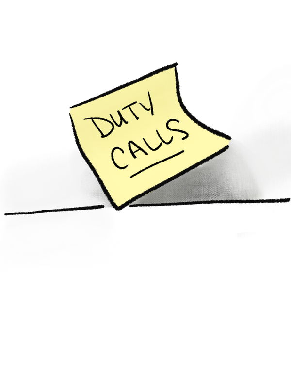 An image of Note, Duty Calls