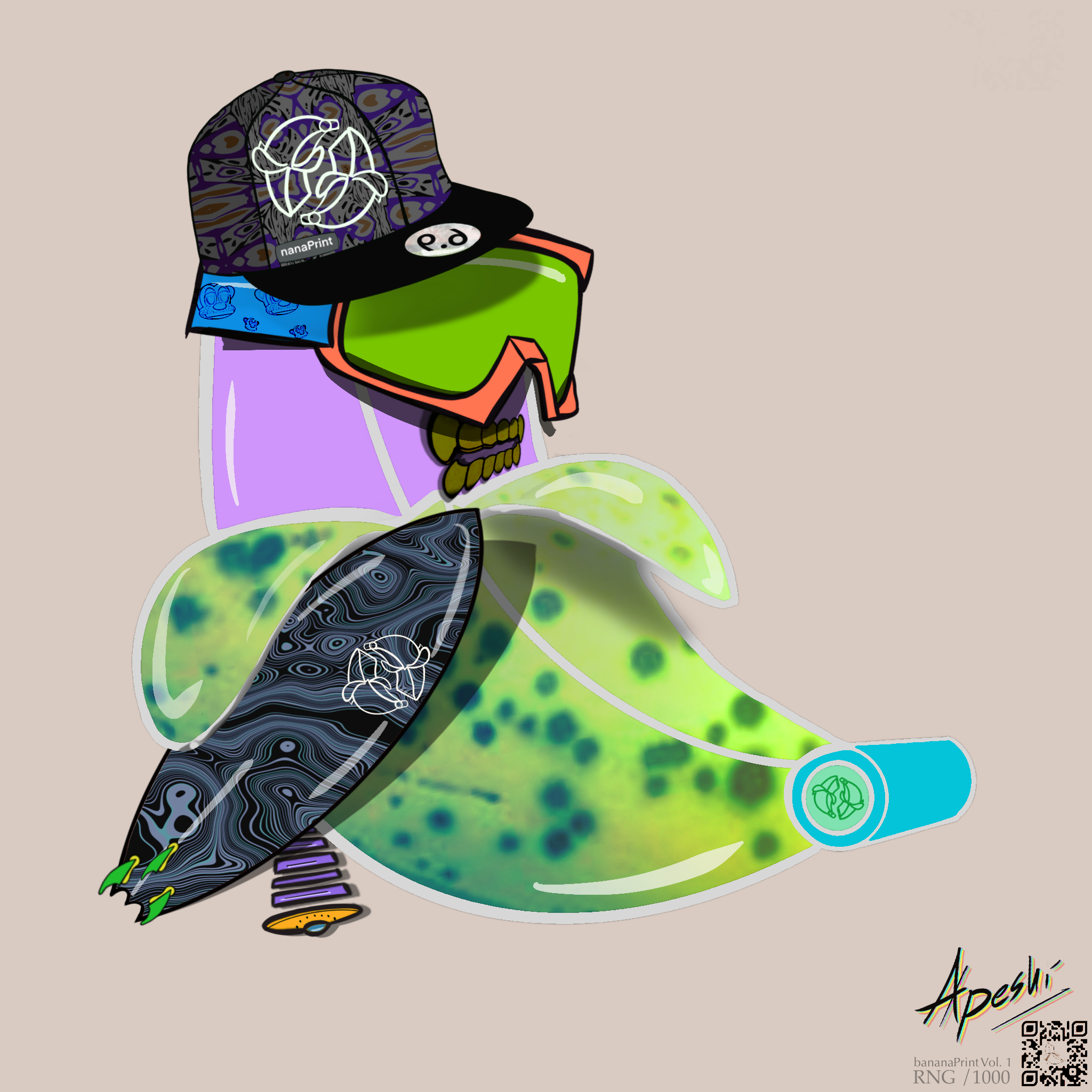 bananaPrint_Collection #150 NFT on Algorand
