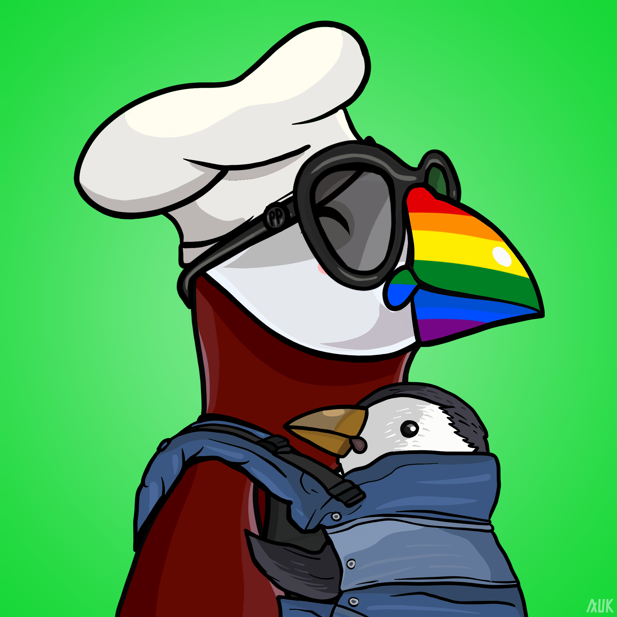 Poppin Puffins #8754 NFT on Algorand