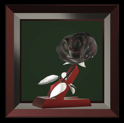 Framed rose clean 1