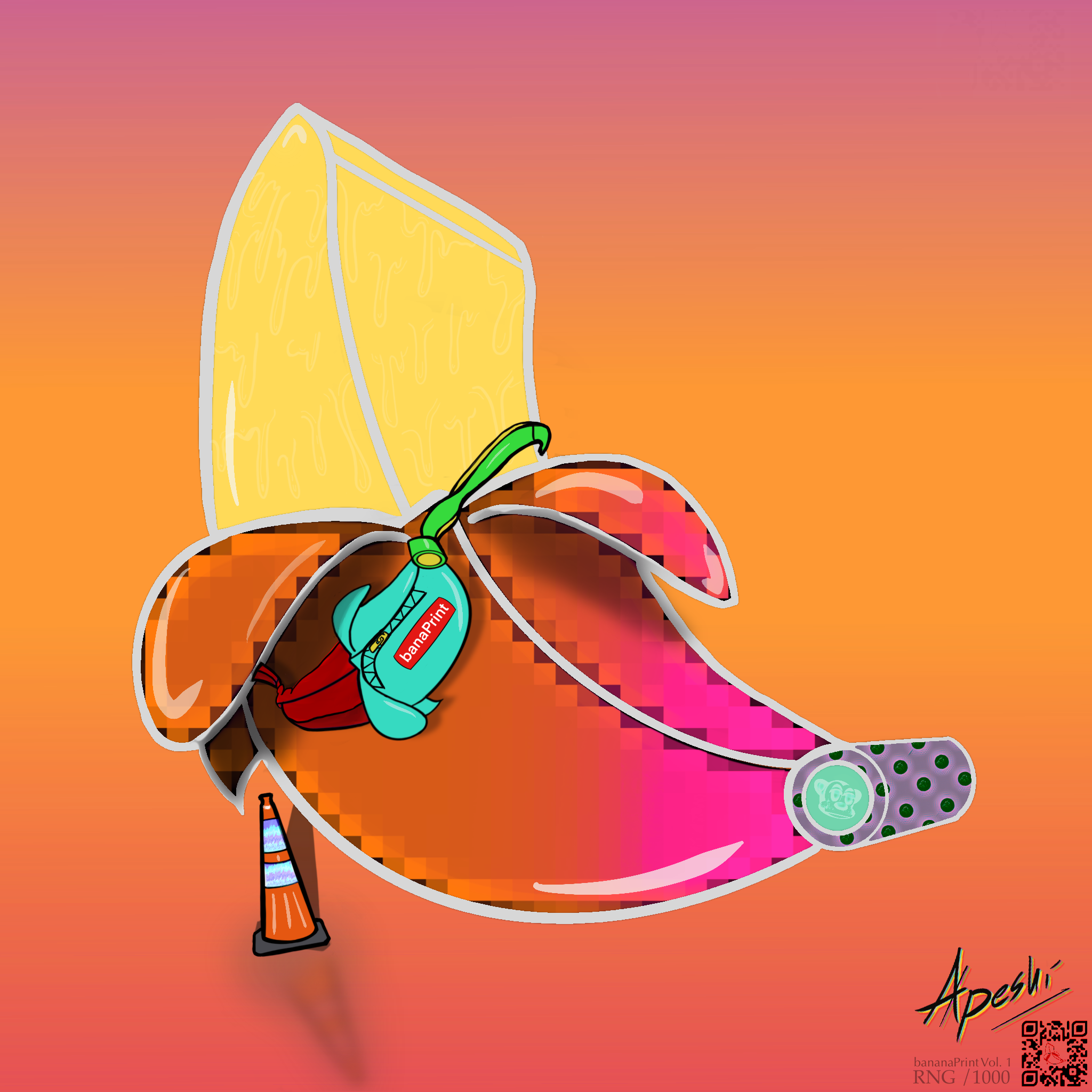 bananaPrint_Collection #34 NFT on Algorand