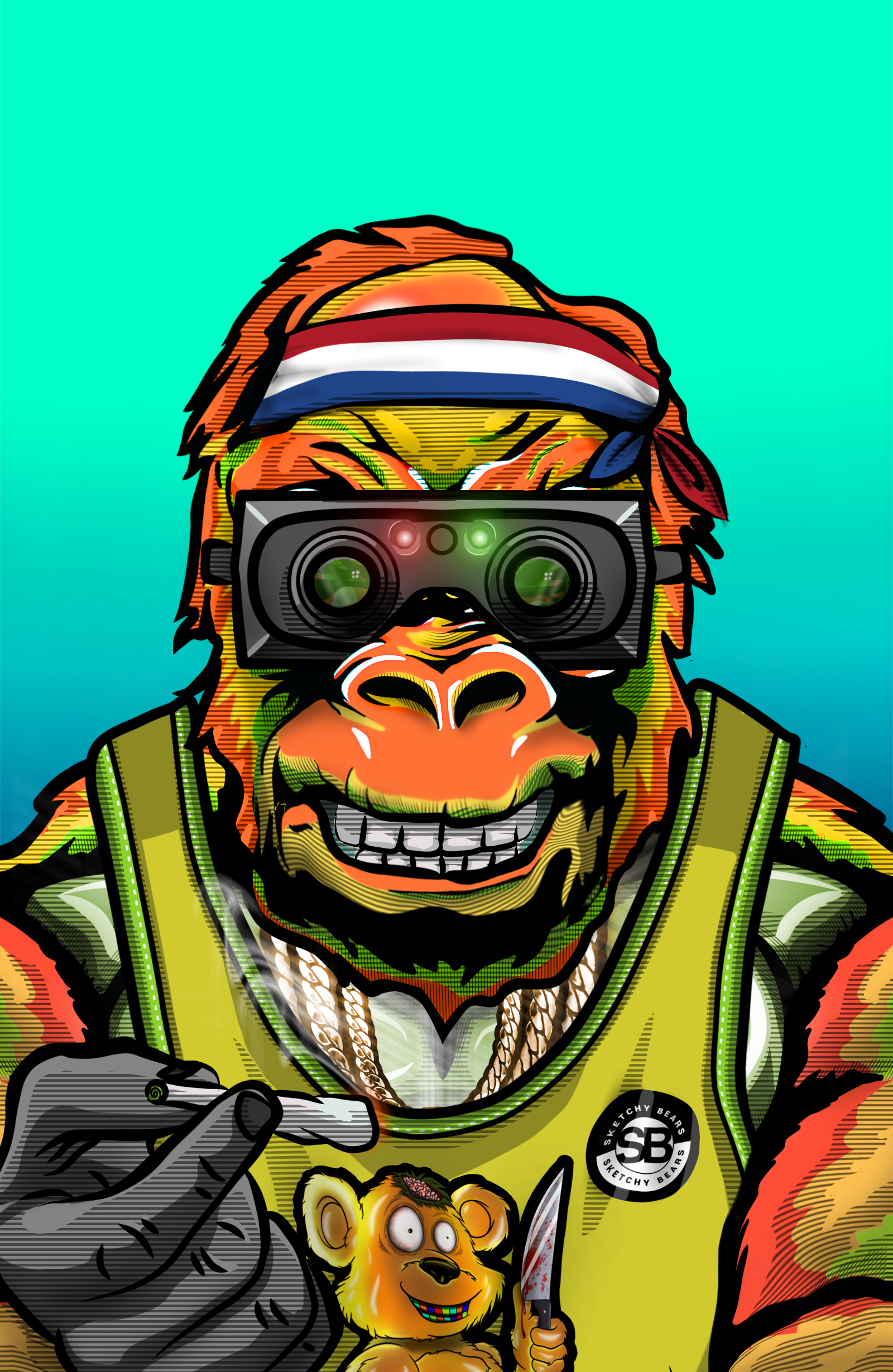 Gangster Gorilla 733 NFT on Algorand
