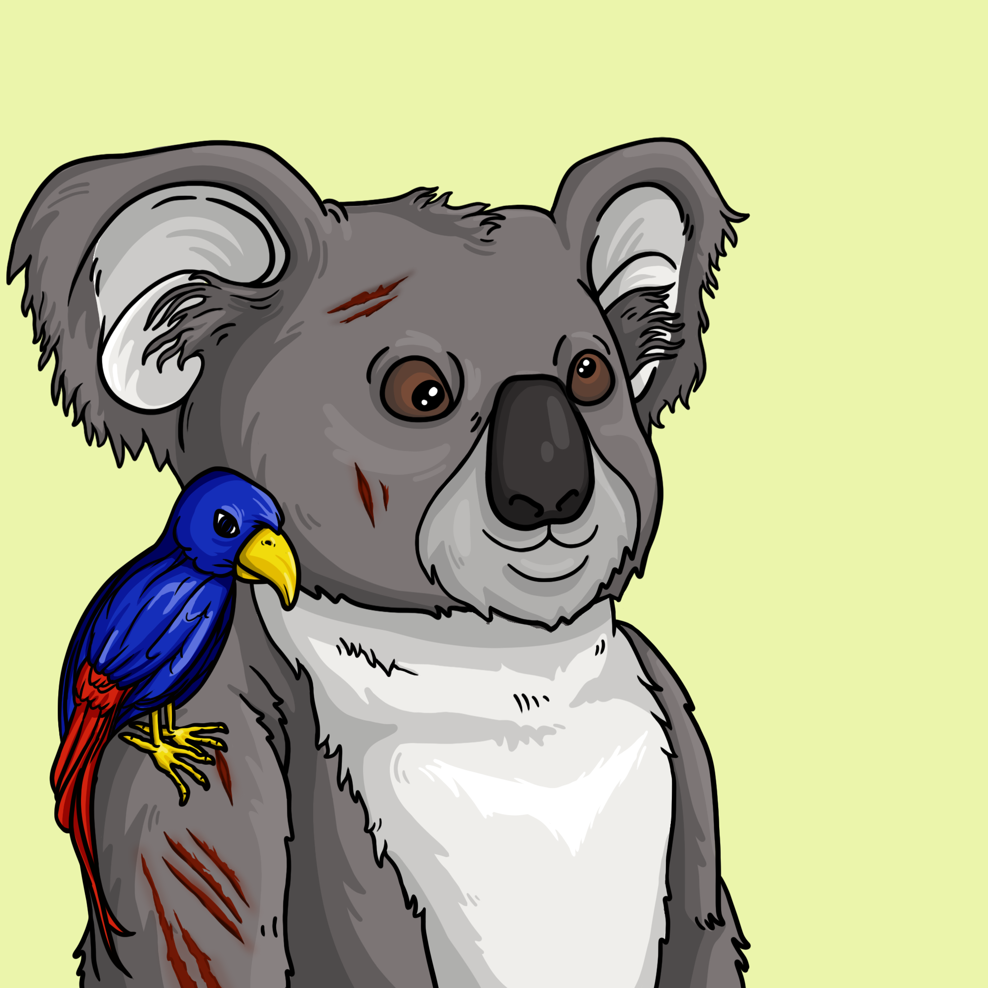 Wildlife Warrior Koala #1275 NFT on Algorand