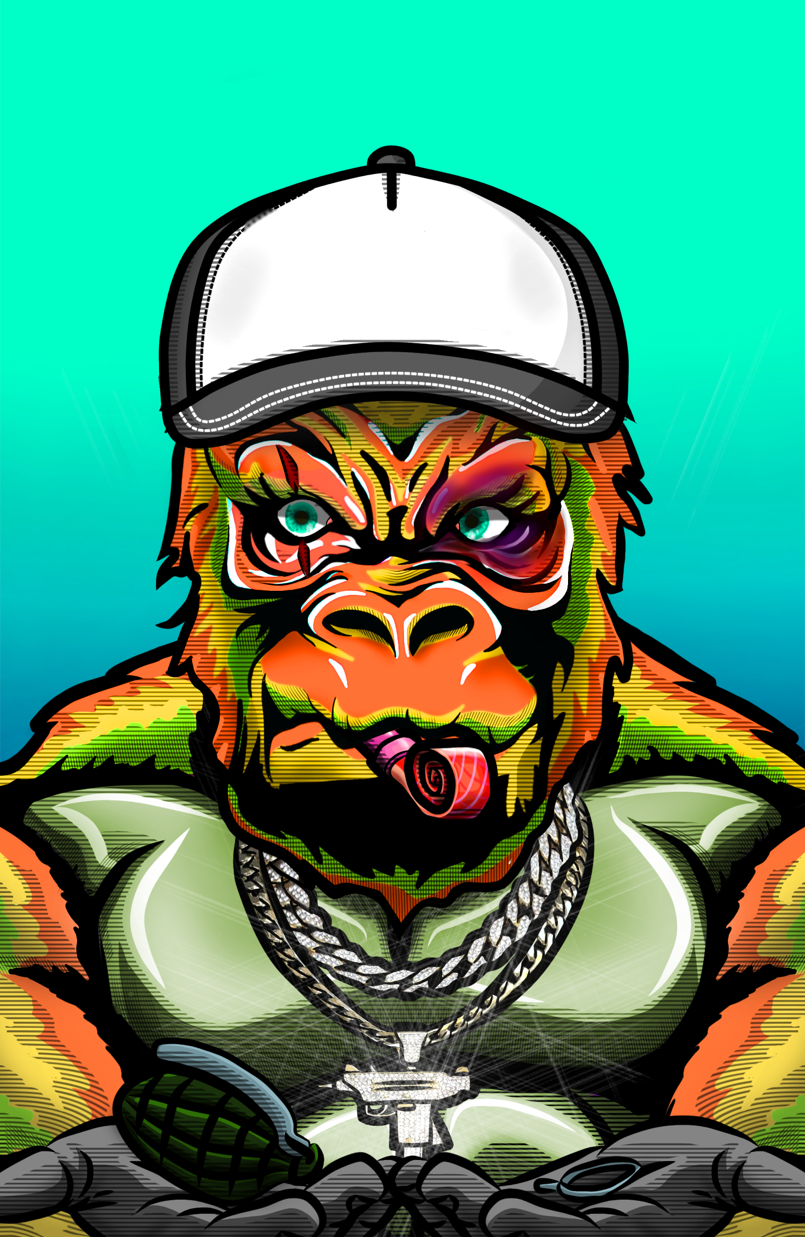 Gangster Gorilla 384 NFT on Algorand