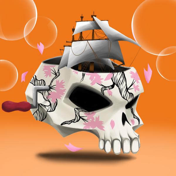 An image of AlgoSeas Skull #9