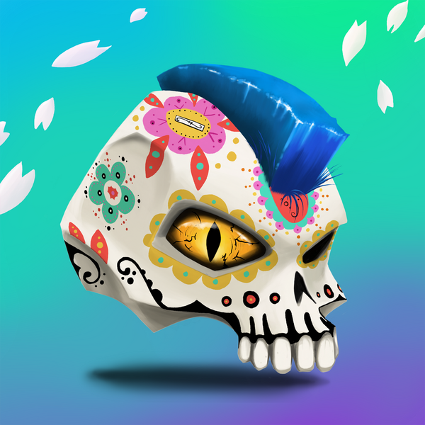 An image of AlgoSeas Skull #100