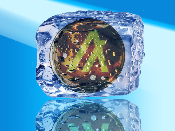 An image of Ice Cubed Chocolate Algo Coin