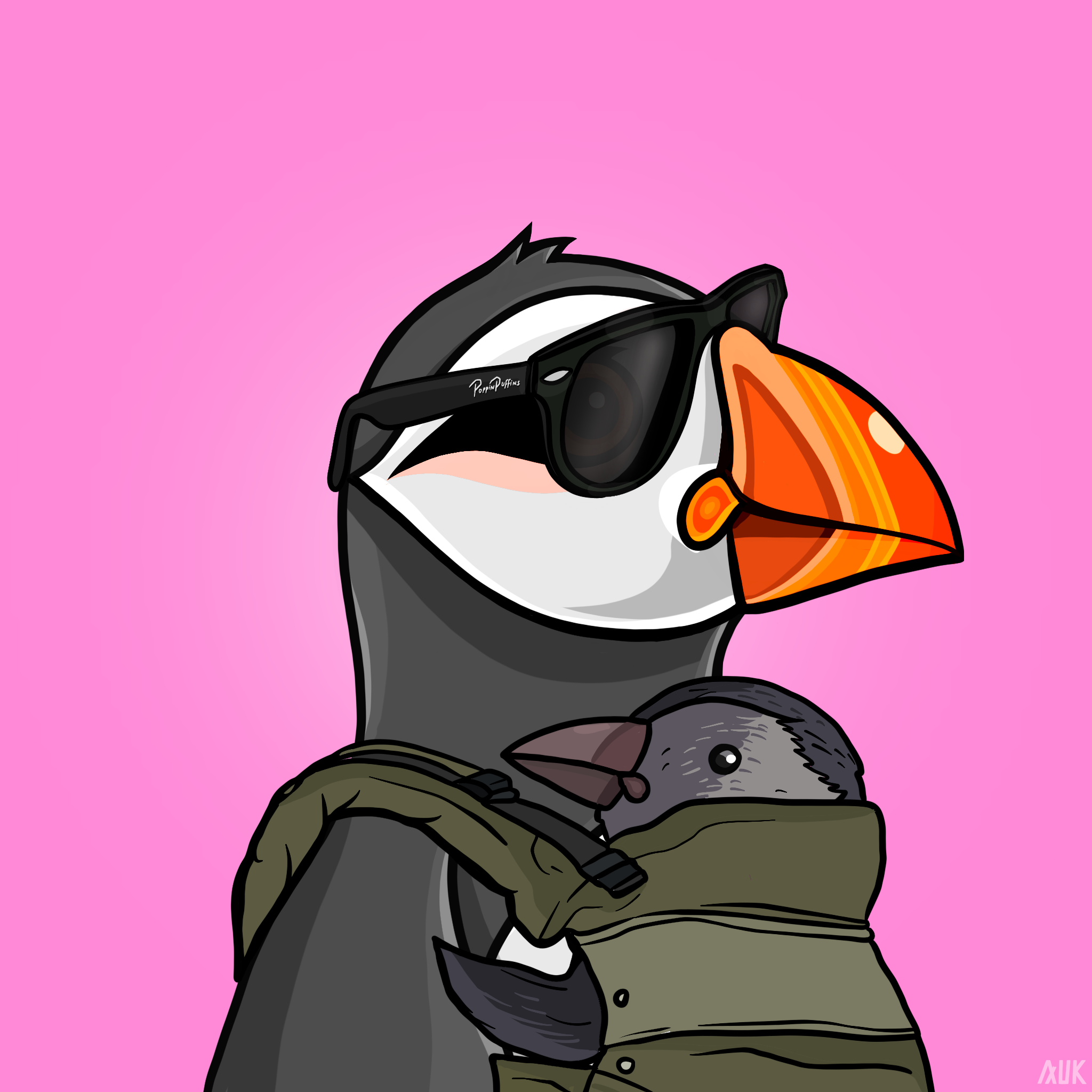 Poppin Puffins #8962 NFT on Algorand