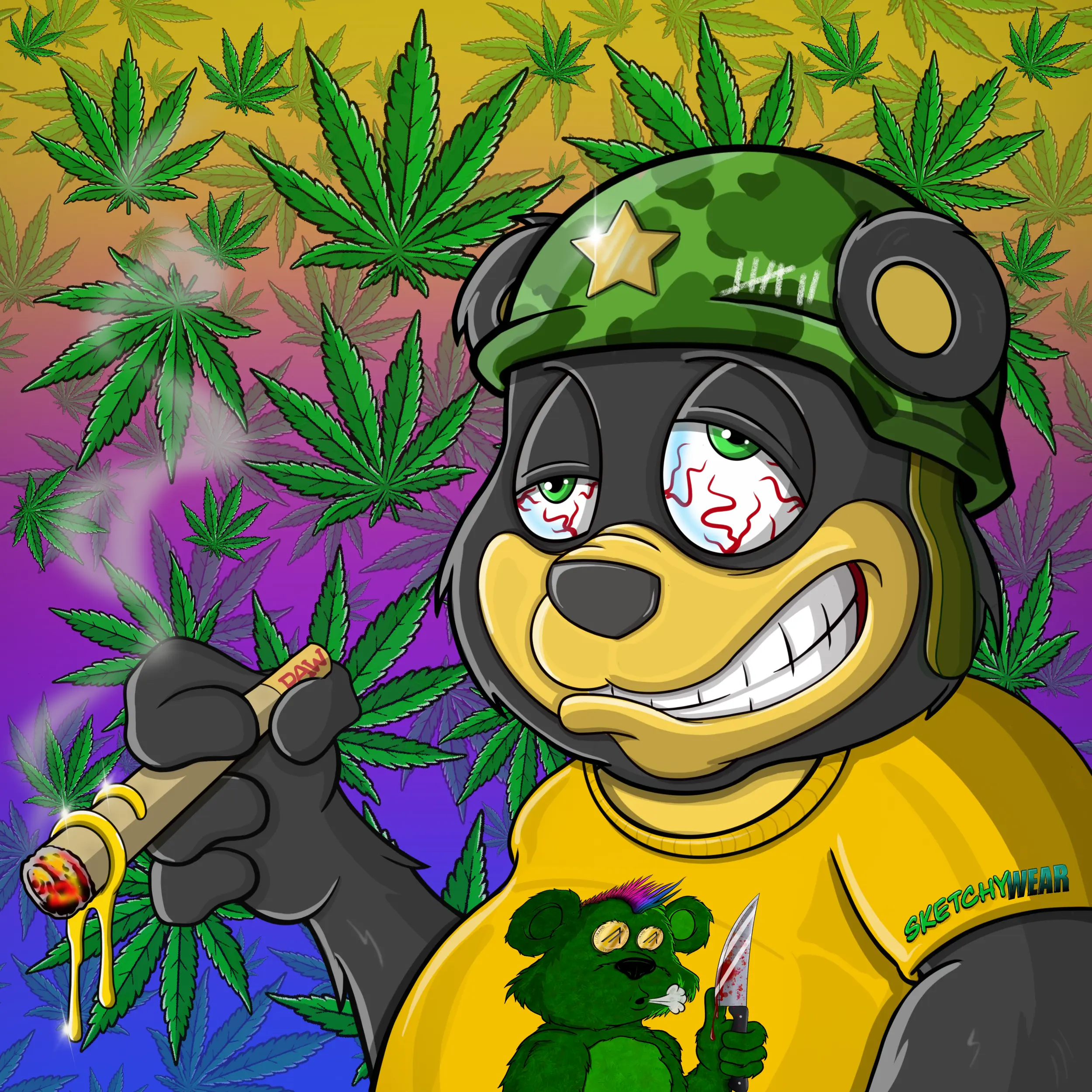 Burnin Bears #1807 NFT on Algorand