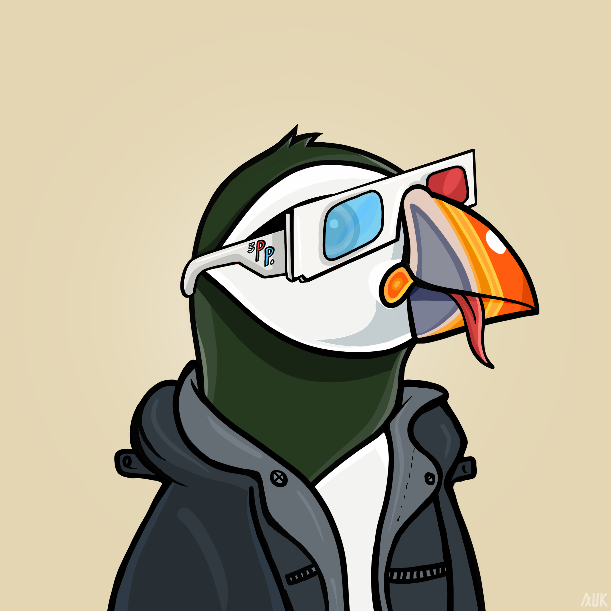 Poppin Puffins #6668 NFT on Algorand