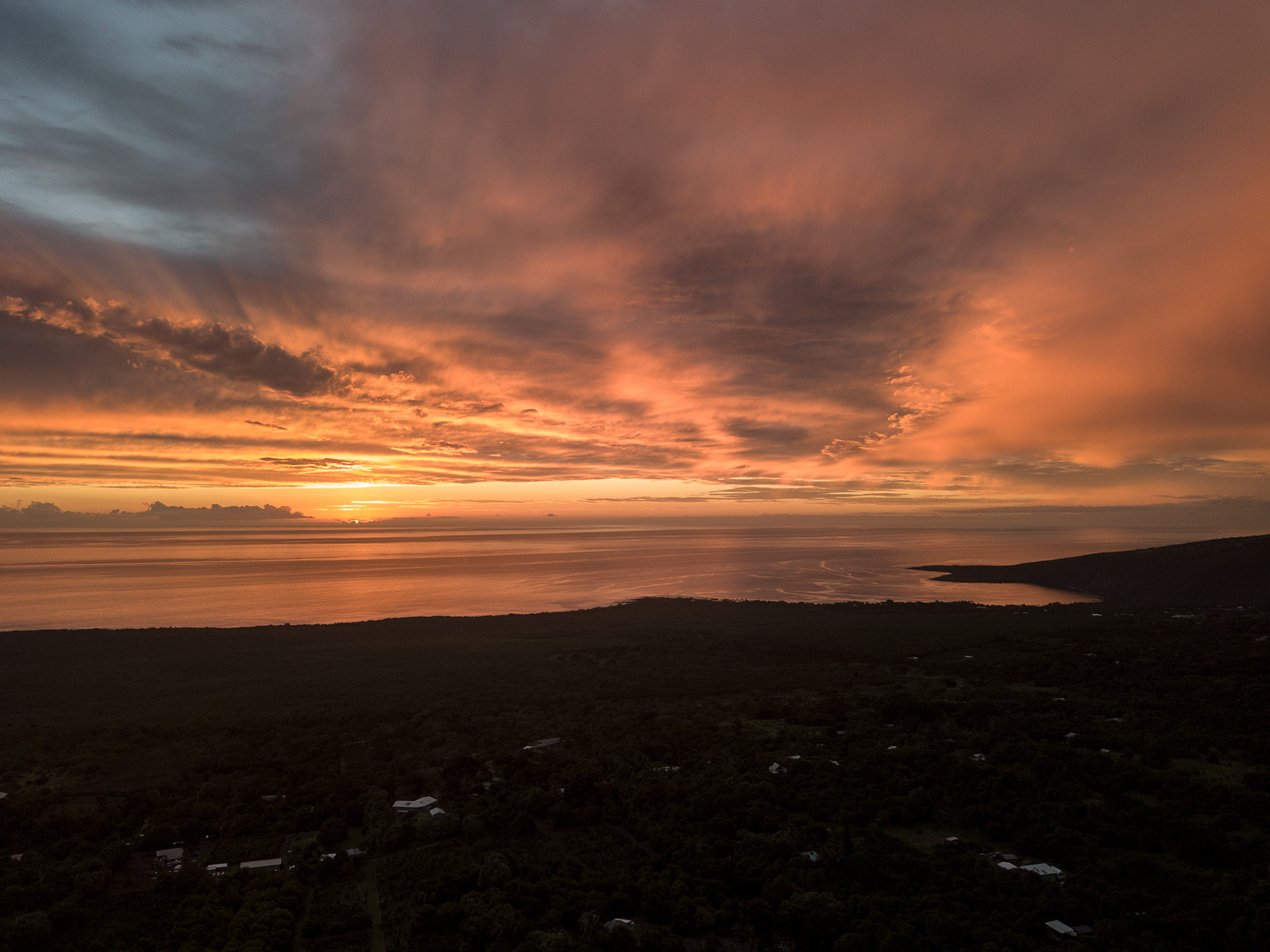 Drone View - Captain Cook Sunset NFT on Algorand
