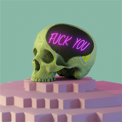 horny skull- FUCK YOU