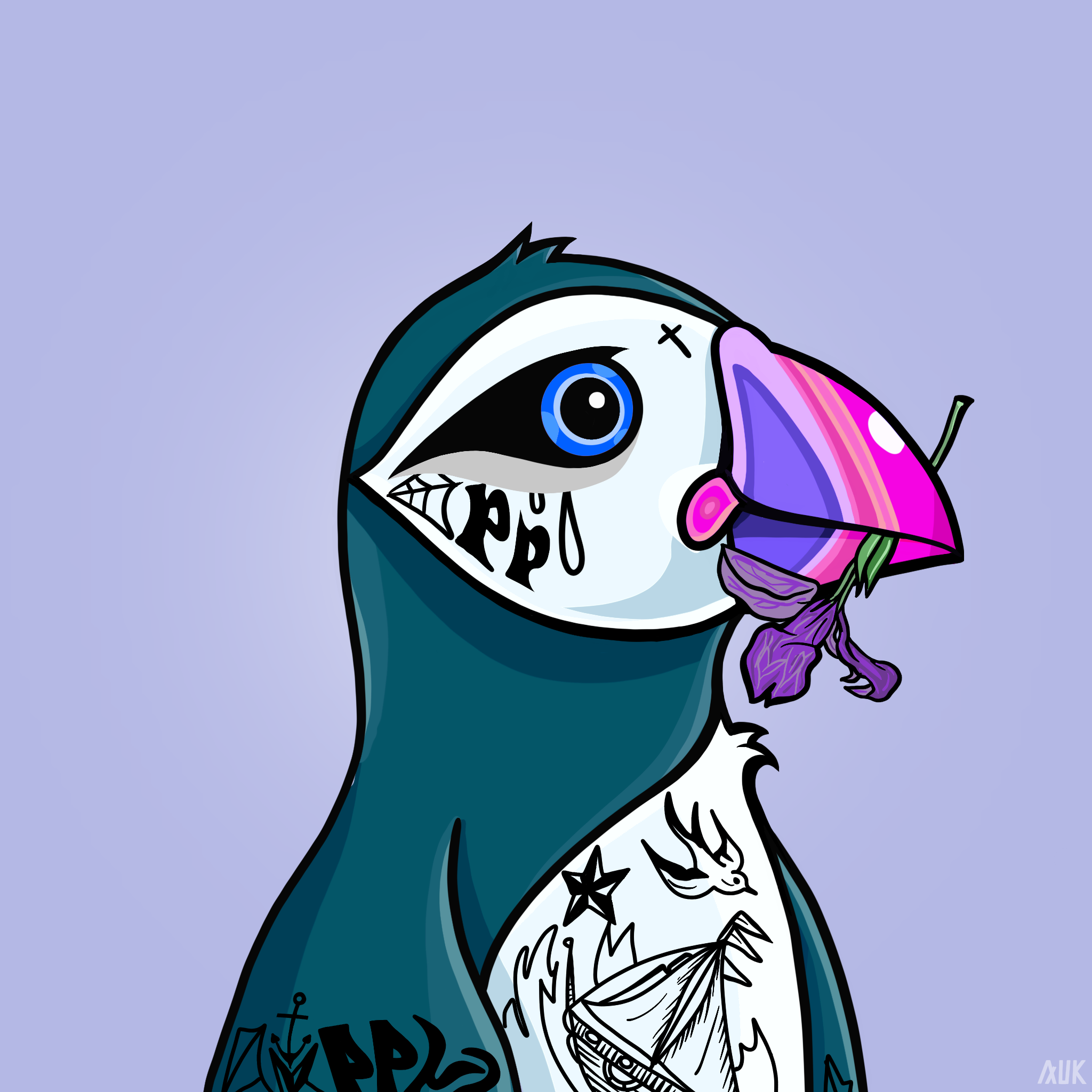 Poppin Puffins #3092 NFT on Algorand