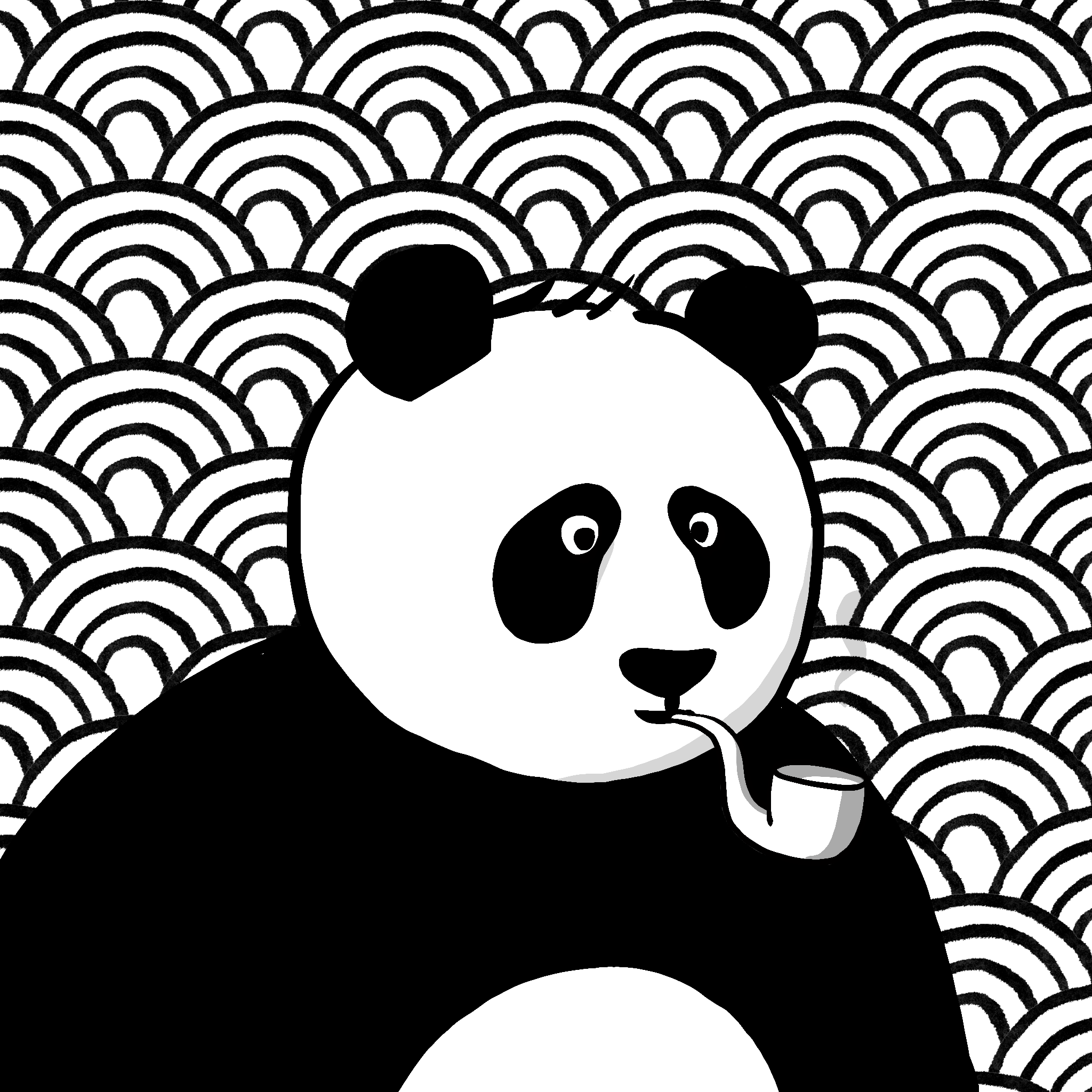 Pandalgo black & white  #02 NFT on Algorand