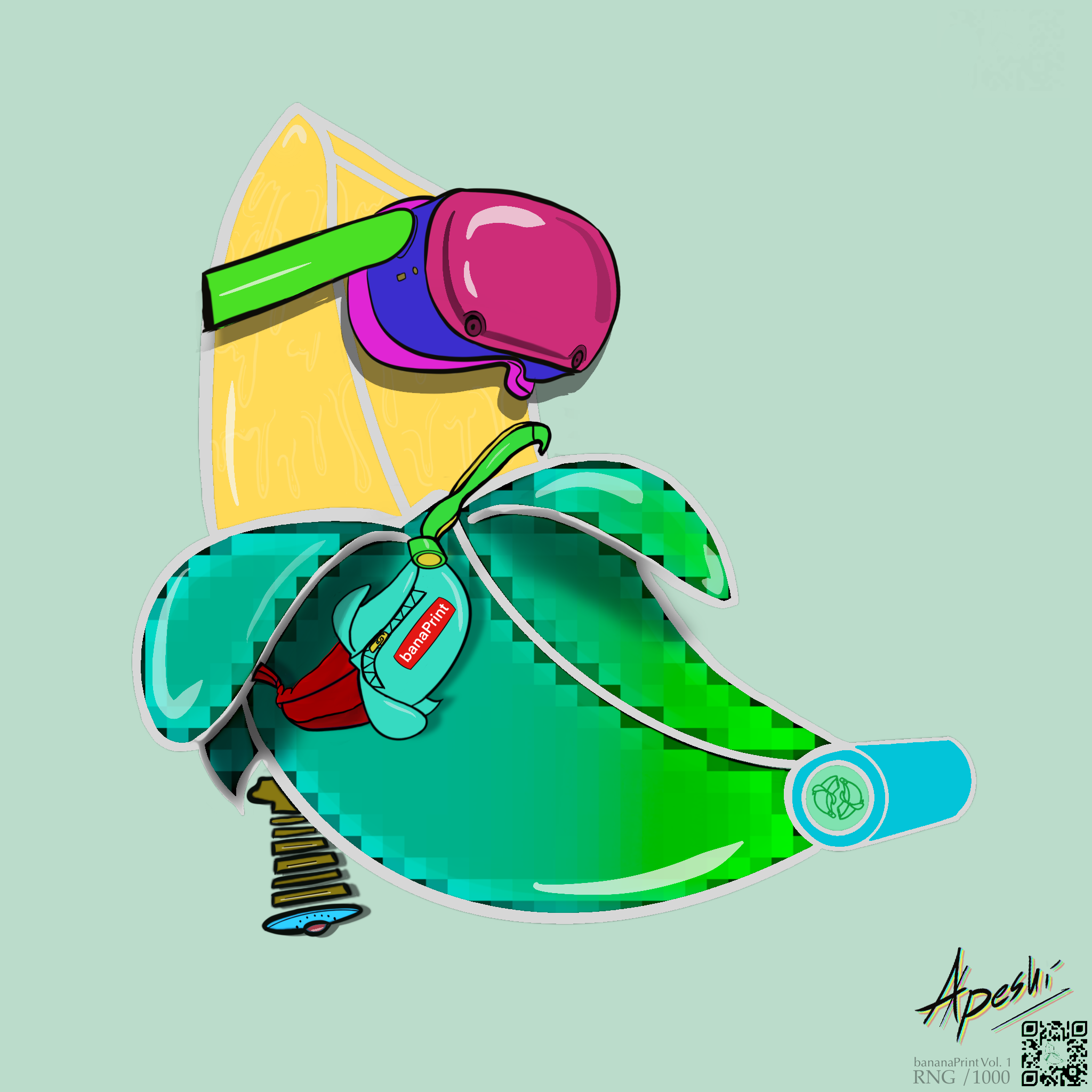 bananaPrint_Collection #296 NFT on Algorand