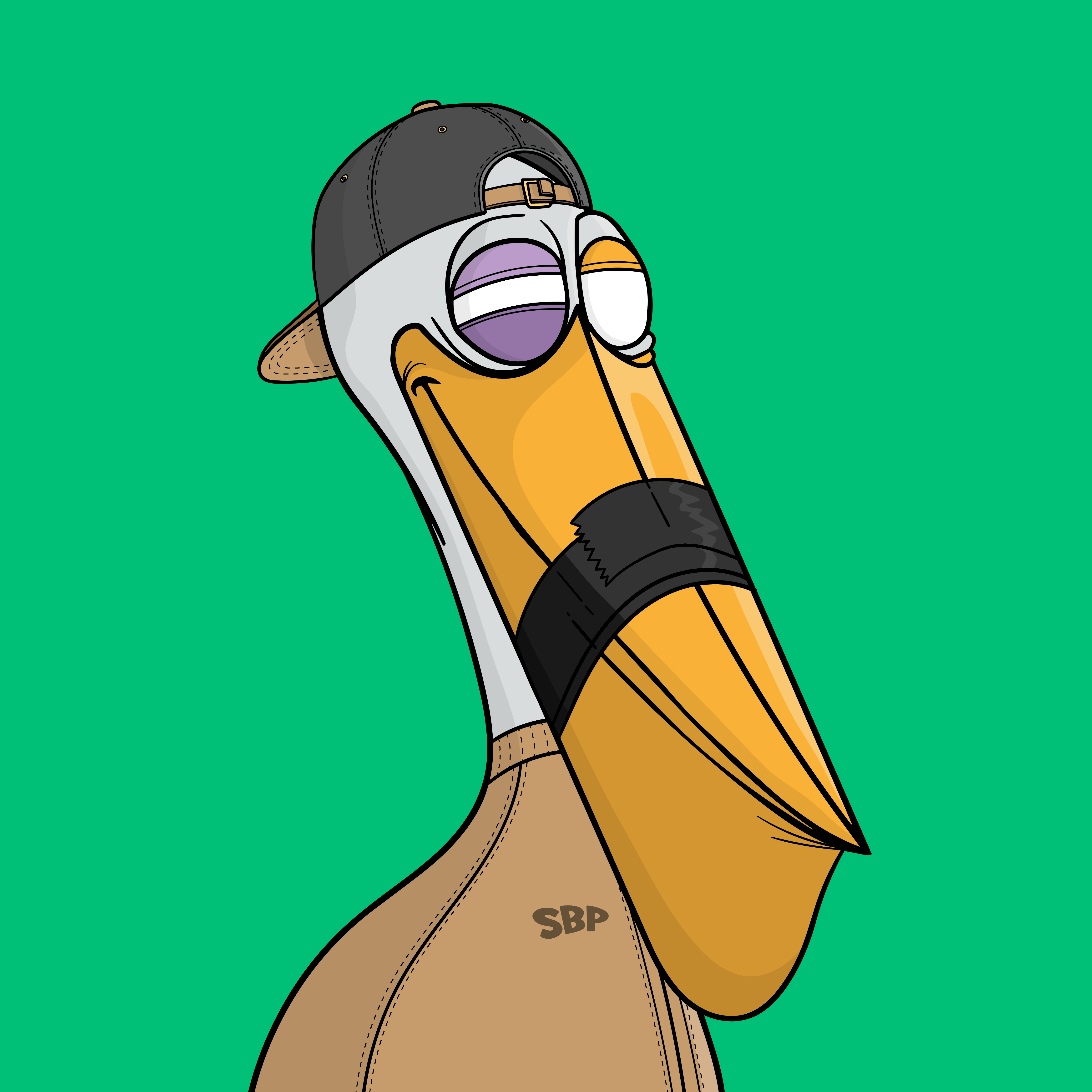 Smooth Brain Pelican #35 NFT on Algorand