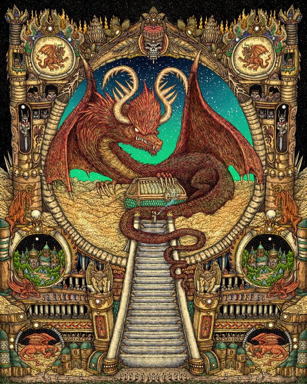 An image of AlgoGod #442 Dragon of Fortune